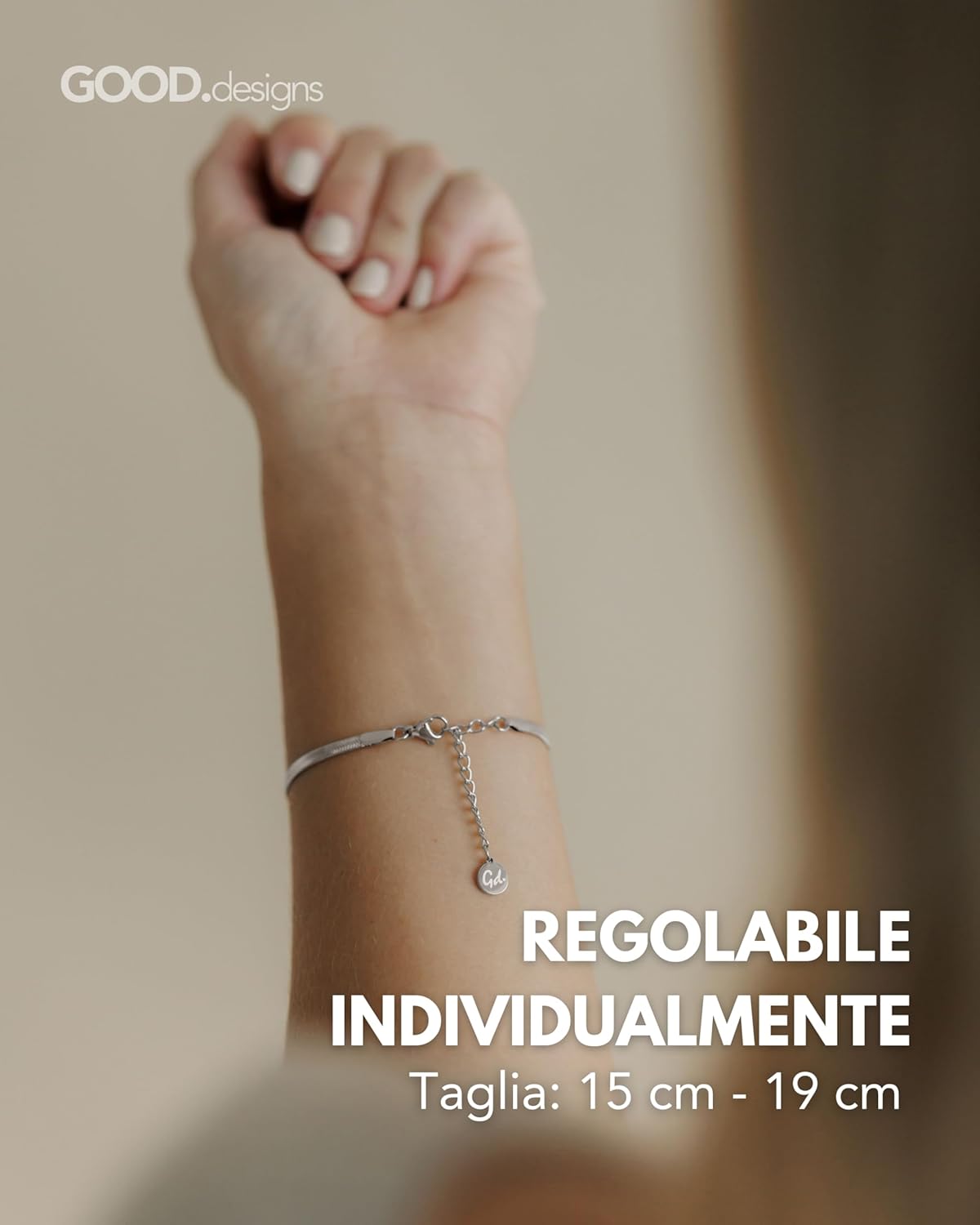 Thumbnail 3 de GD GOOD.designs EST. 2015 Bracciale serpente 3 mm
