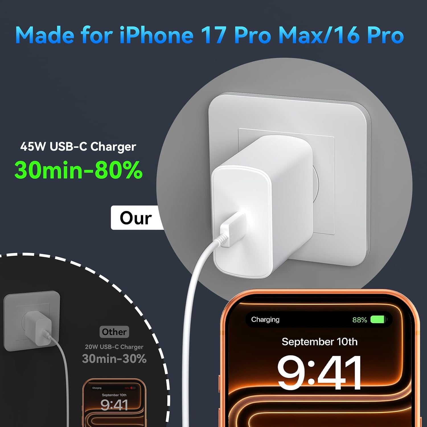 Detalle 2 de iPhone 45W Fast Charging Charger