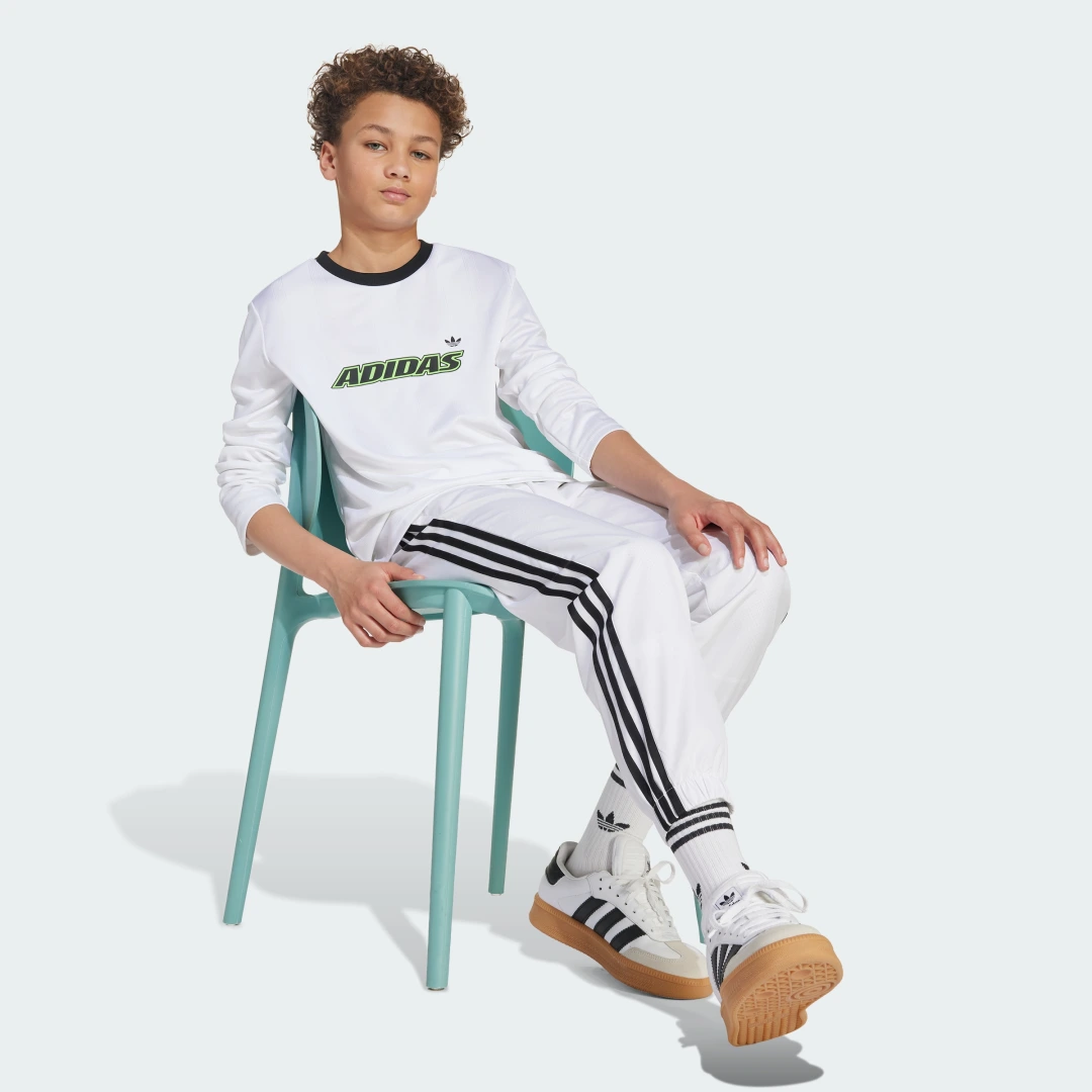 Thumbnail 2 de Adidas Camiseta manga larga adolescentes Blanco