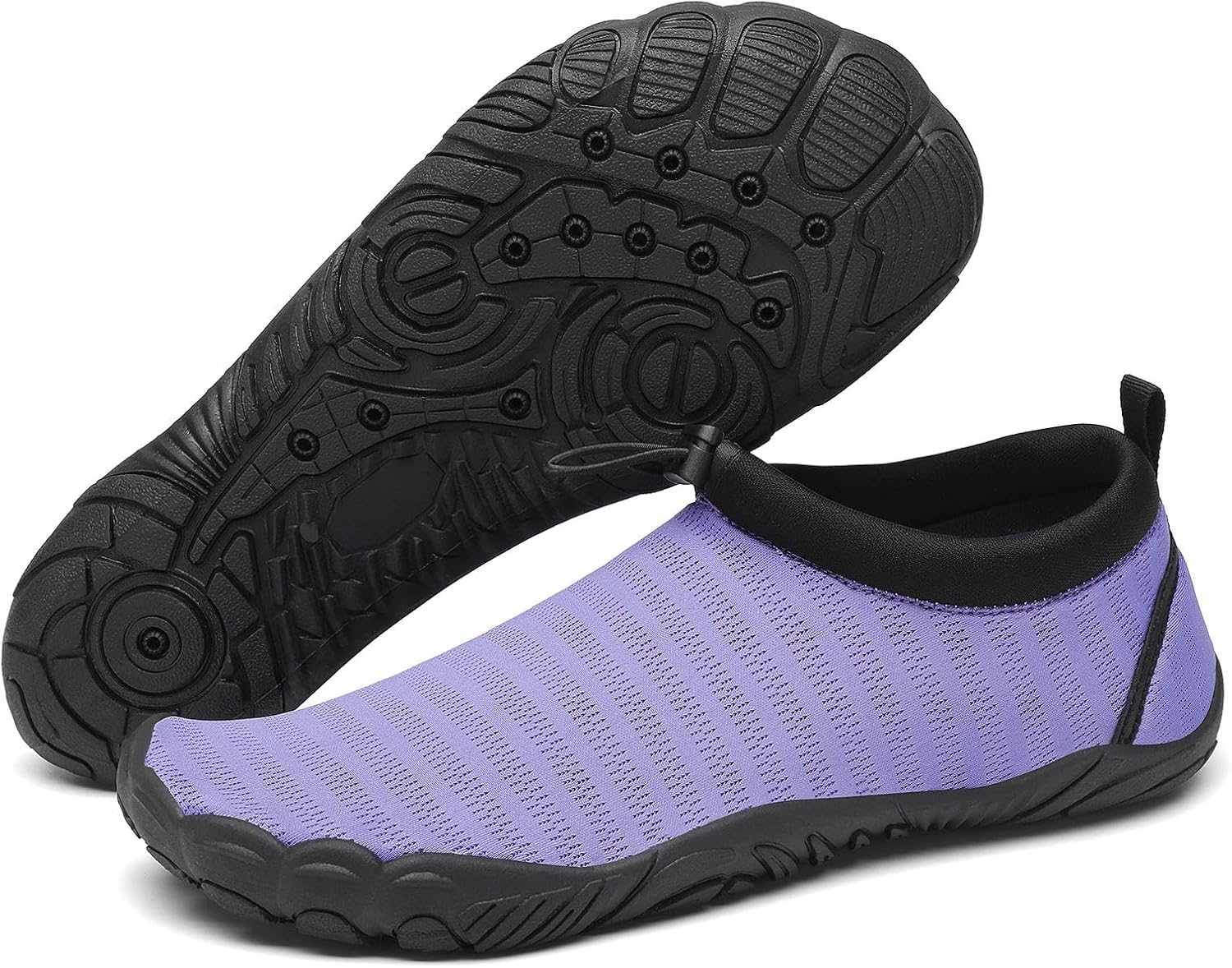 Detalle de Mishansha Herren Damen Badeschuhe mit 5-Zehen-Design, rutschfester Sohle & Schnellverschluss (Gr. 36–46)