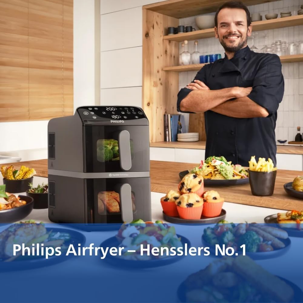 Thumbnail 3 de Philips Airfryer 4000 Series Stacked Dual Basket 10L 🍟