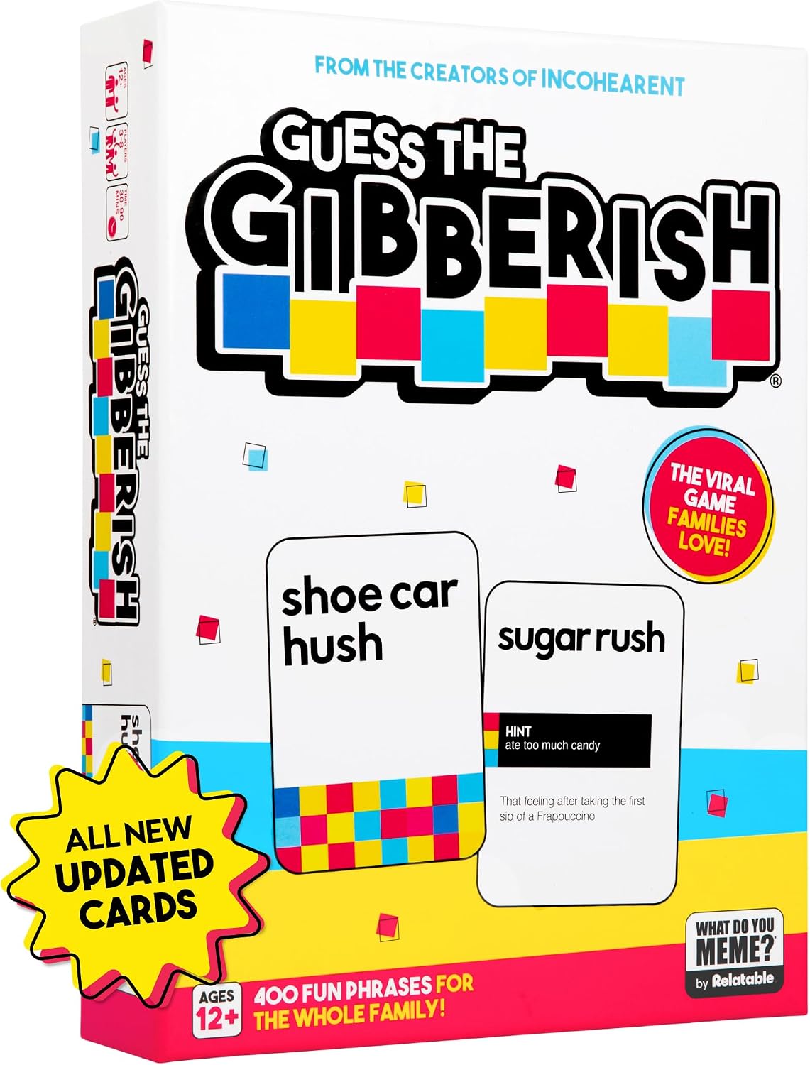 Detalle de Relatable Guess The Gibberish Card Game 400 🎲