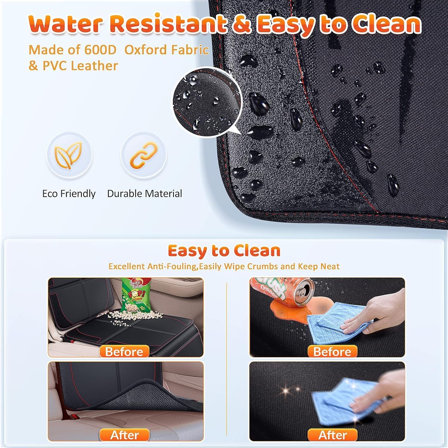 Thumbnail 5 de Gimars 2 Pack Car Seat Protector with Isofix Compatibility