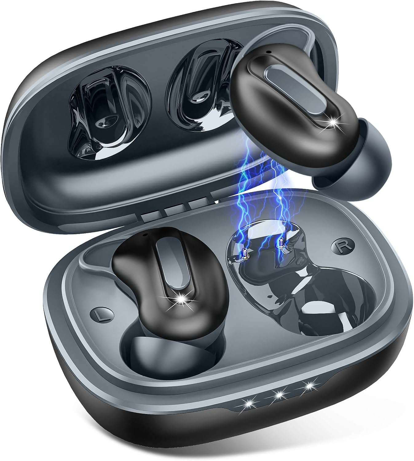 Detalle de Sleep Earbuds (D20) – Mini ANC Wireless Earbuds with Bluetooth 5.4, 14.2mm Drivers, 48H Playtime, IP7