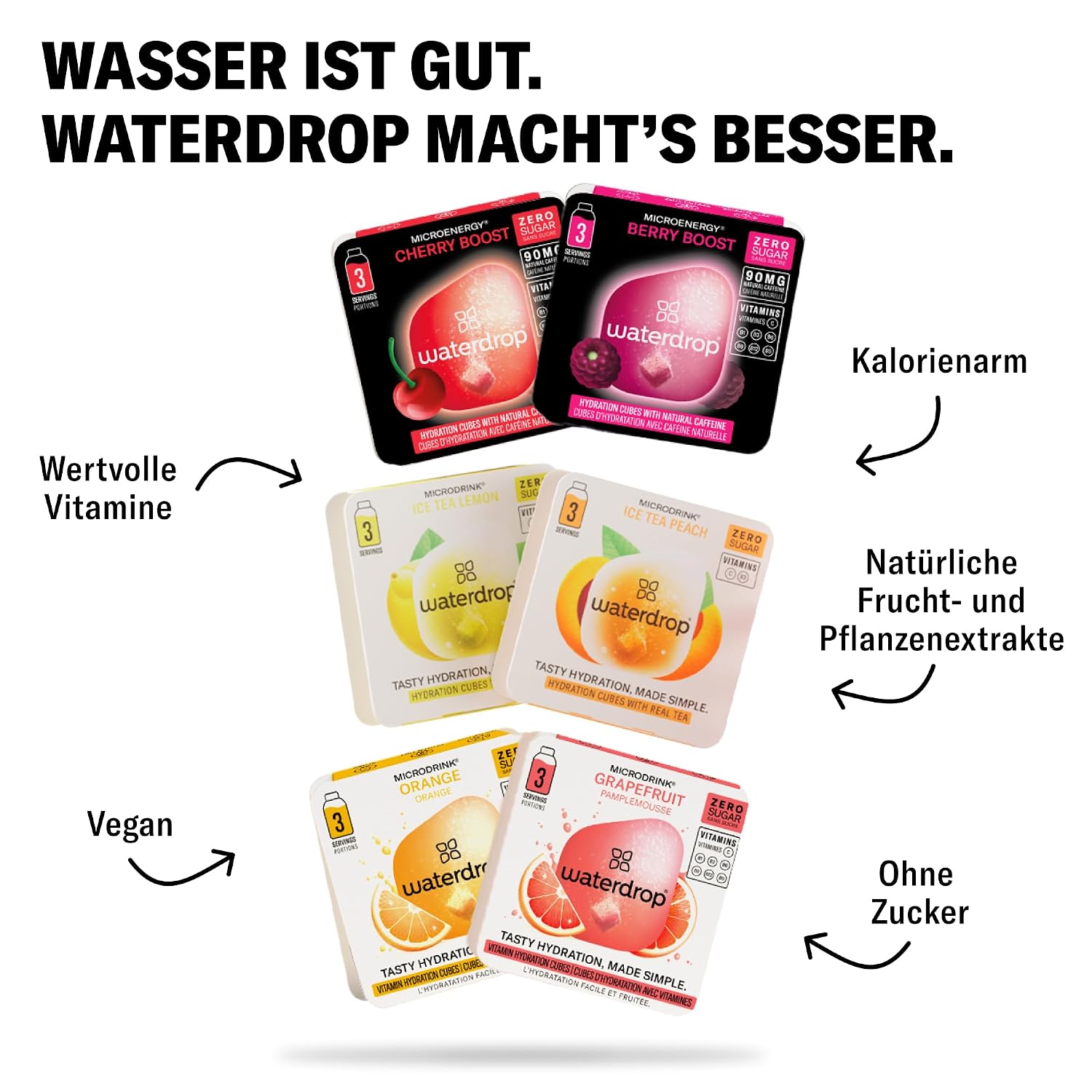 Thumbnail 4 de waterdrop Starter Set 600 ml Trinkflasche
