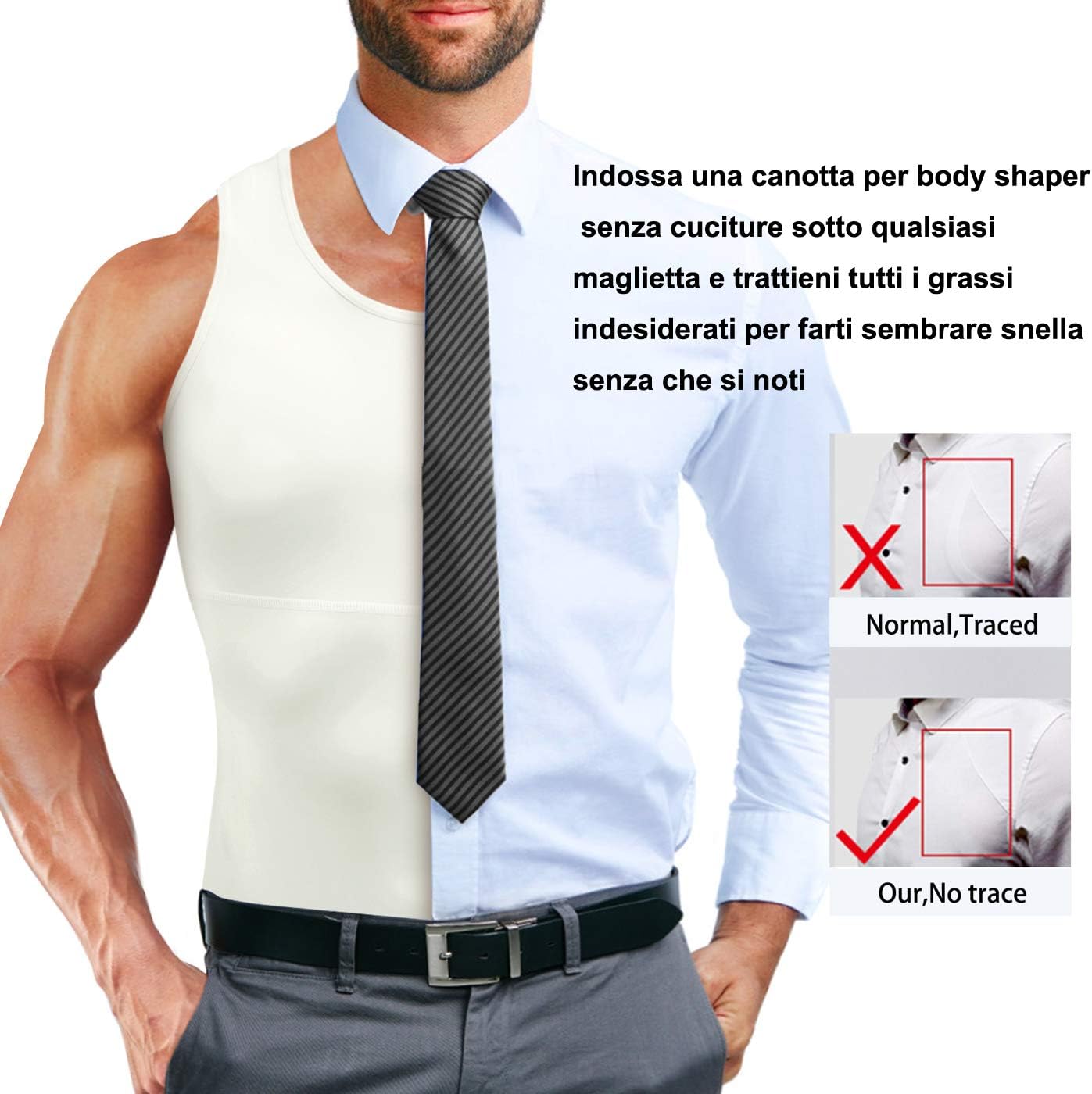 Thumbnail 4 de Chumian Maglietta Compressione Uomo 60% nylon