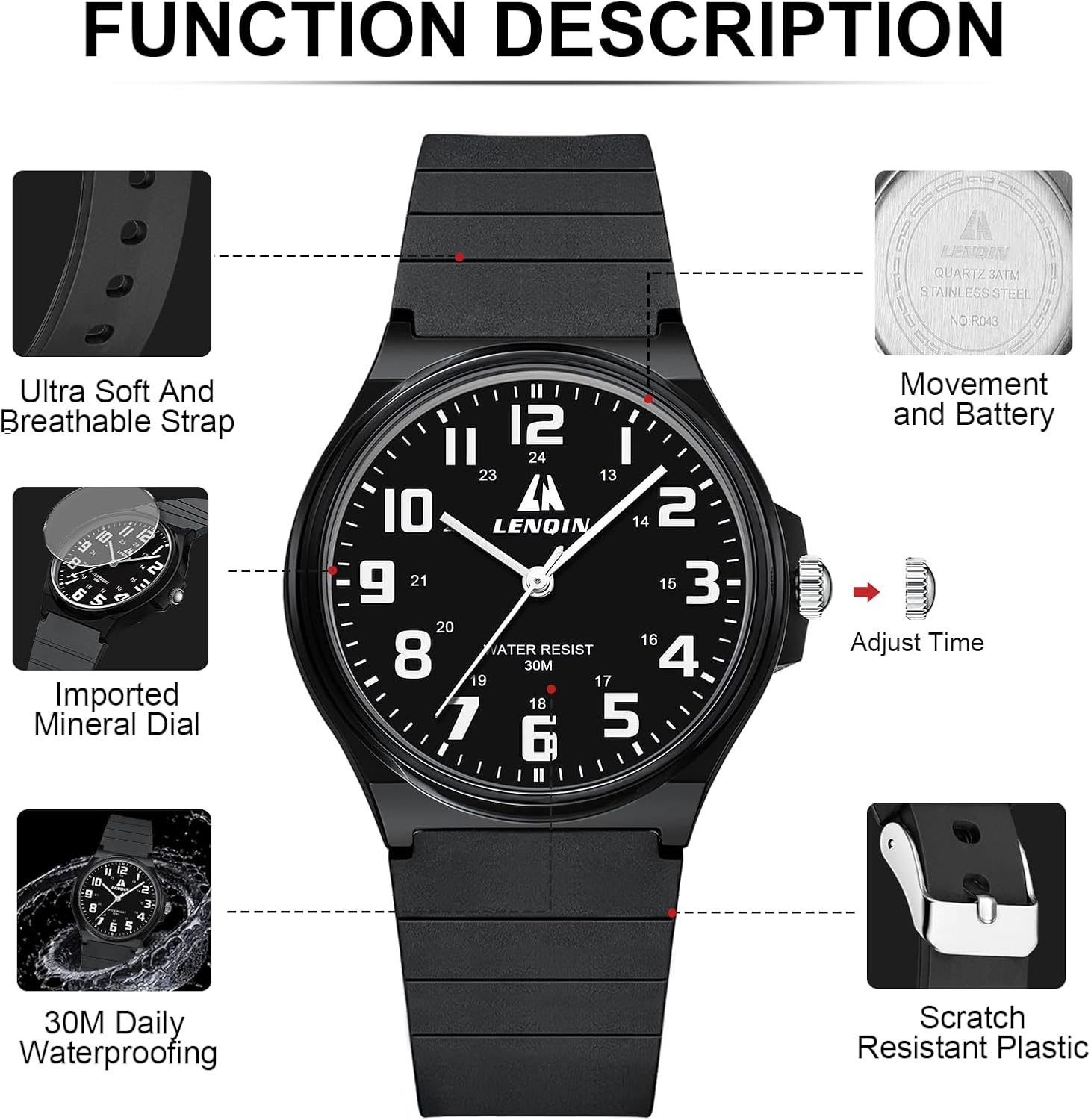 Thumbnail 4 de LN LENQIN Reloj analógico hombre 40 mm