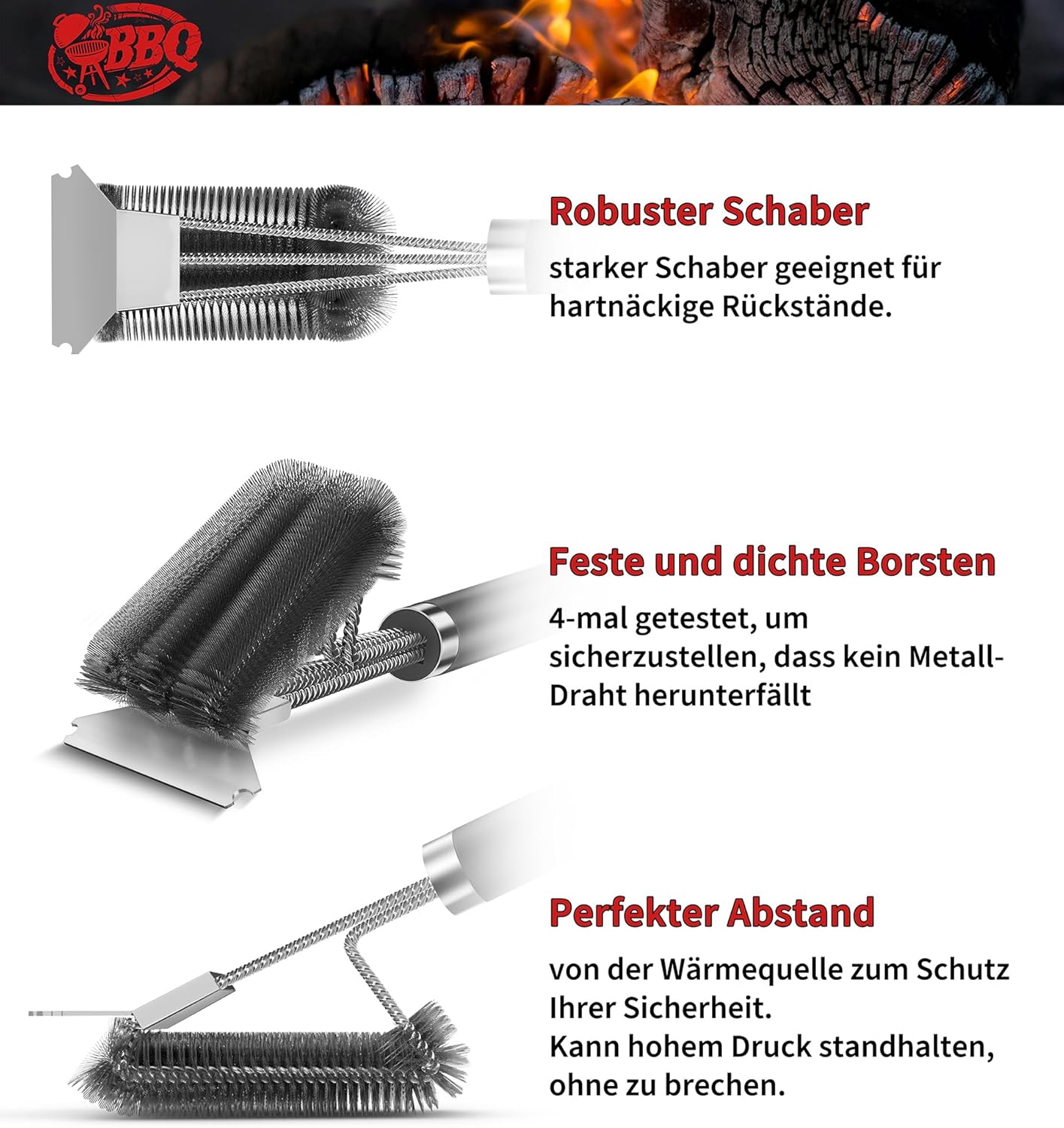 Thumbnail 2 de TNTOR Grillbürste 3in1