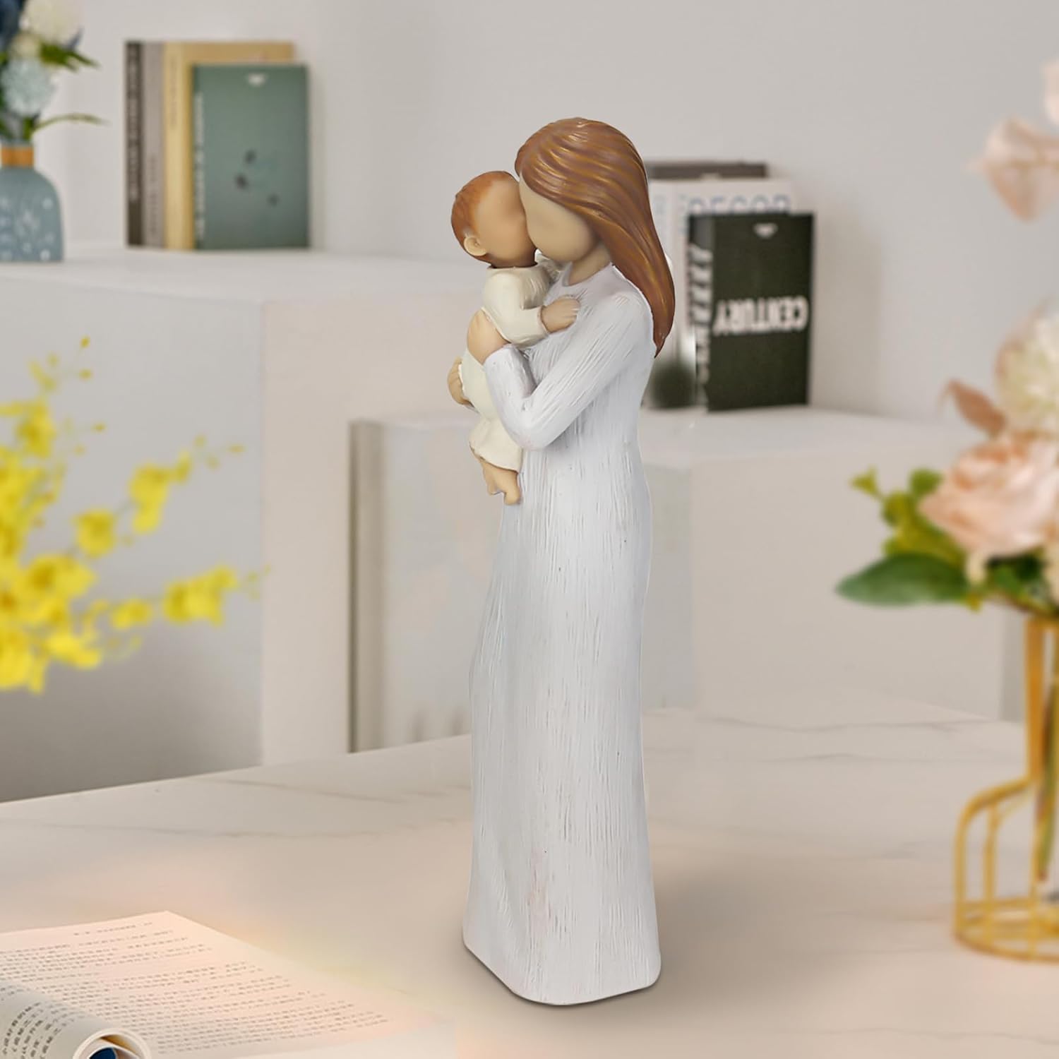 Detalle de Carracci Neue Mama Geschenke – Mutter-Kind Statuen aus Harz, handbemalt