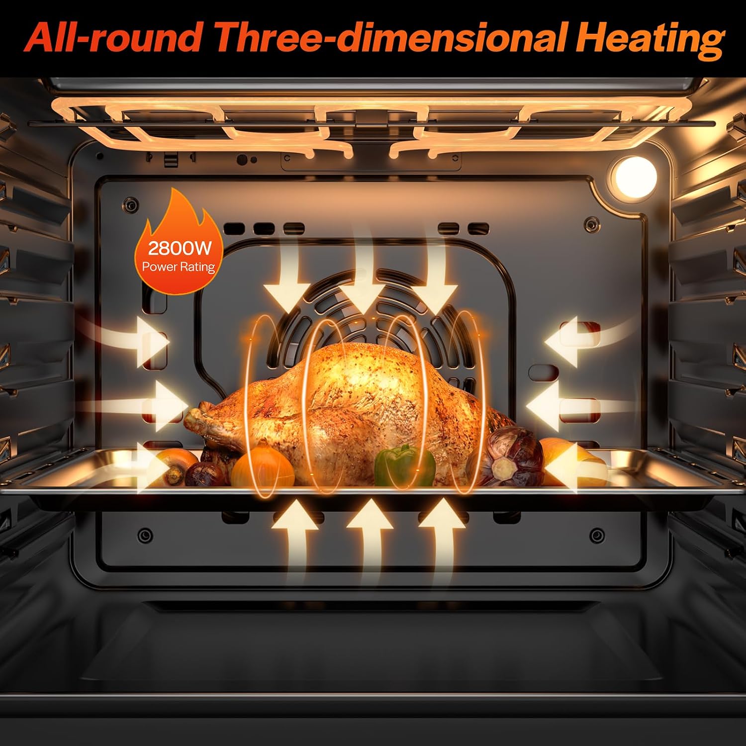 Thumbnail 4 de Empava 24-Inch 2.3 Cu. Ft. Electric Convection Wall Oven, Stainless Steel