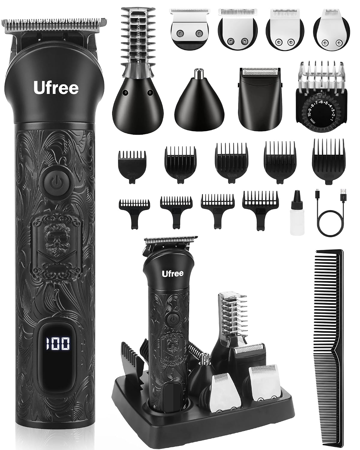 Detalle de Ufree 7‑in‑1 Beard Trimmer 6500 RPM