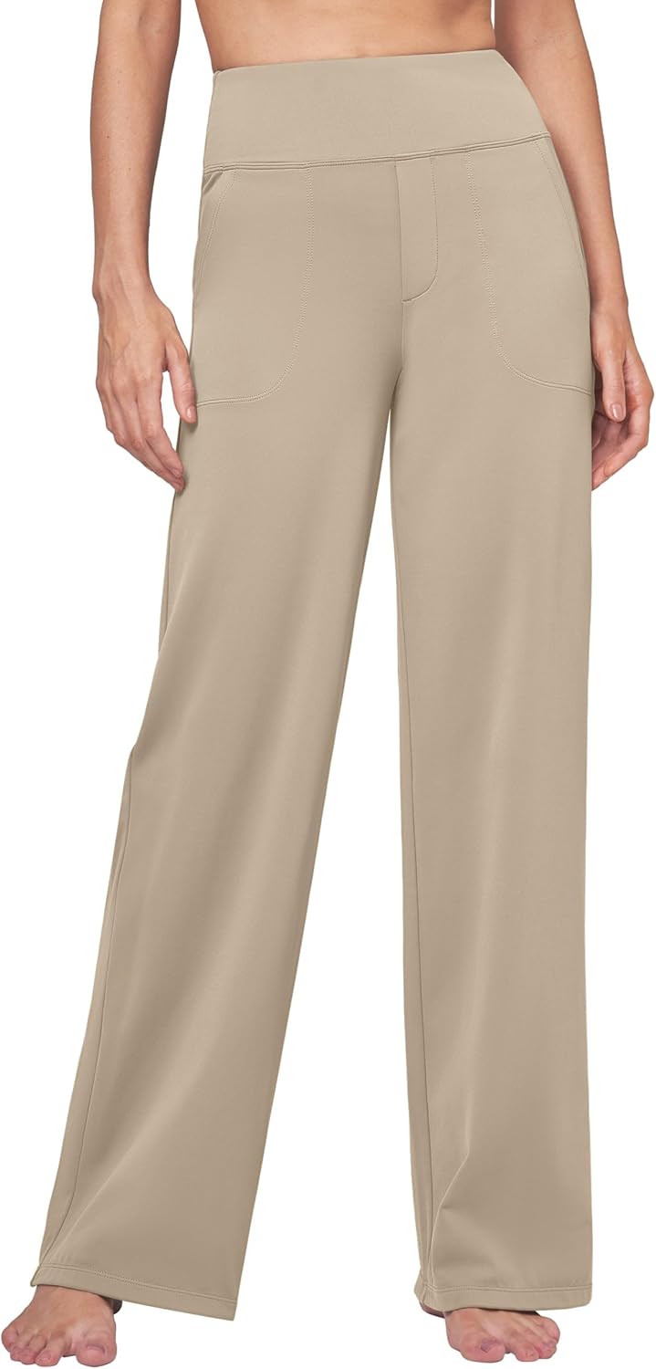 Thumbnail 1 de WILLIT Women’s Wide-Leg Yoga Pants Work Pants with Pockets (High Waist, 28"/30"/32")