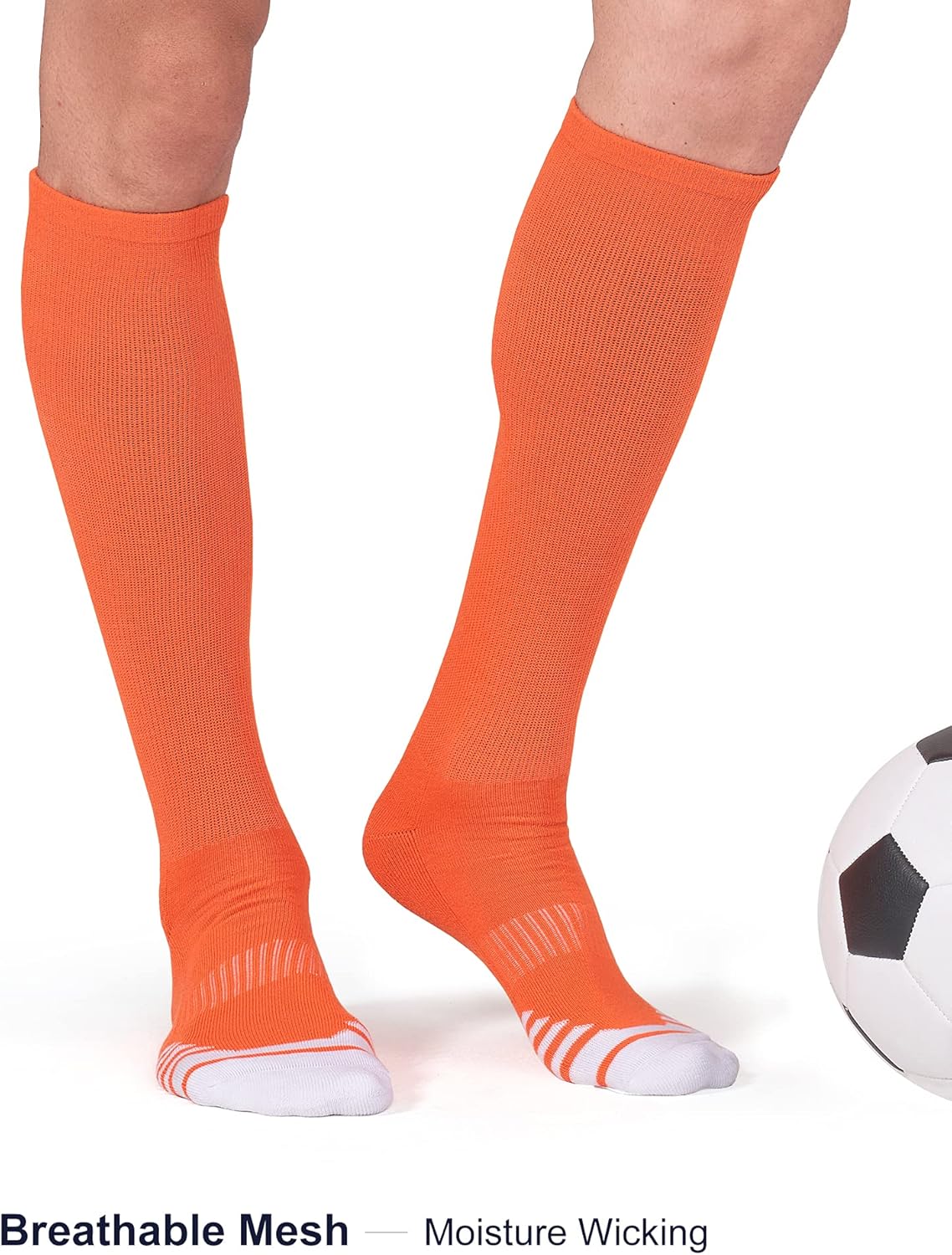 Thumbnail 1 de FITRELL 2/3 Pack Over-the-Calf Baseball Soccer Softball Socks for Kids, Youth, Men & Women