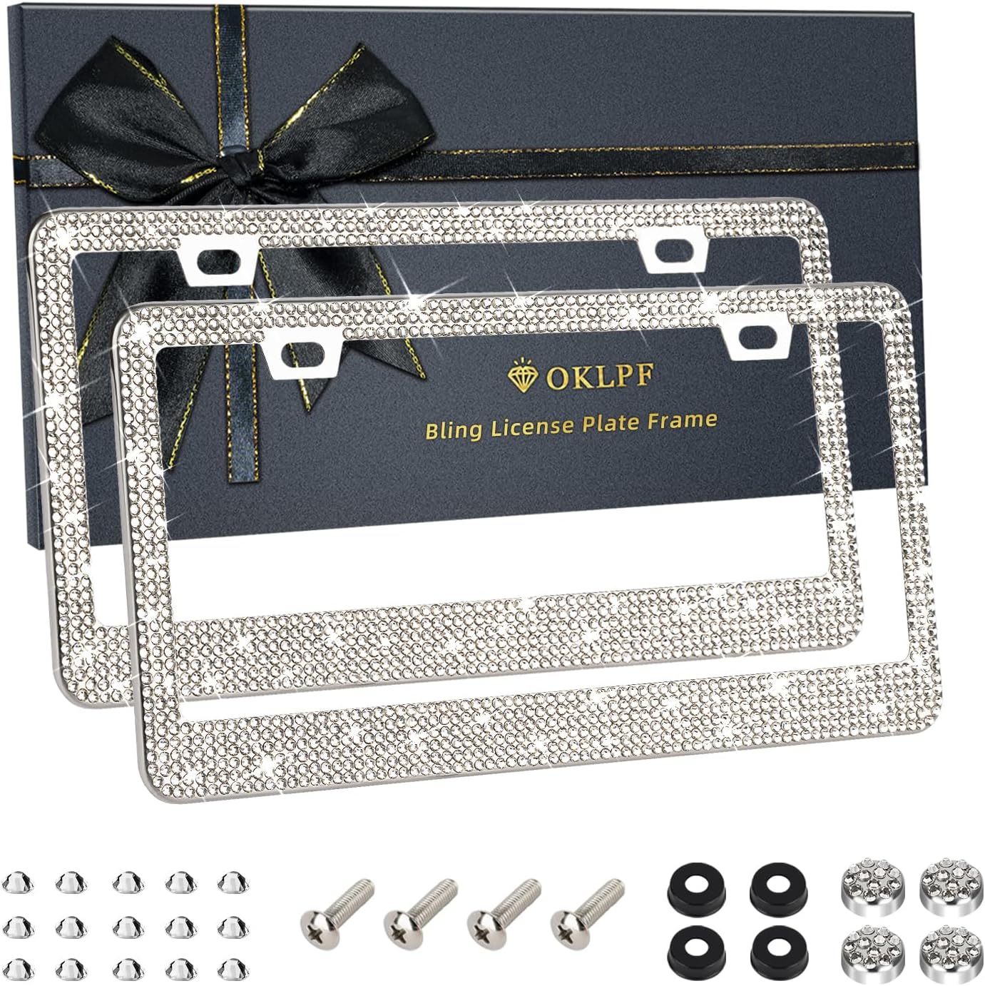 Thumbnail 6 de OKLPF Bling License Plate Frame 2-Pack
