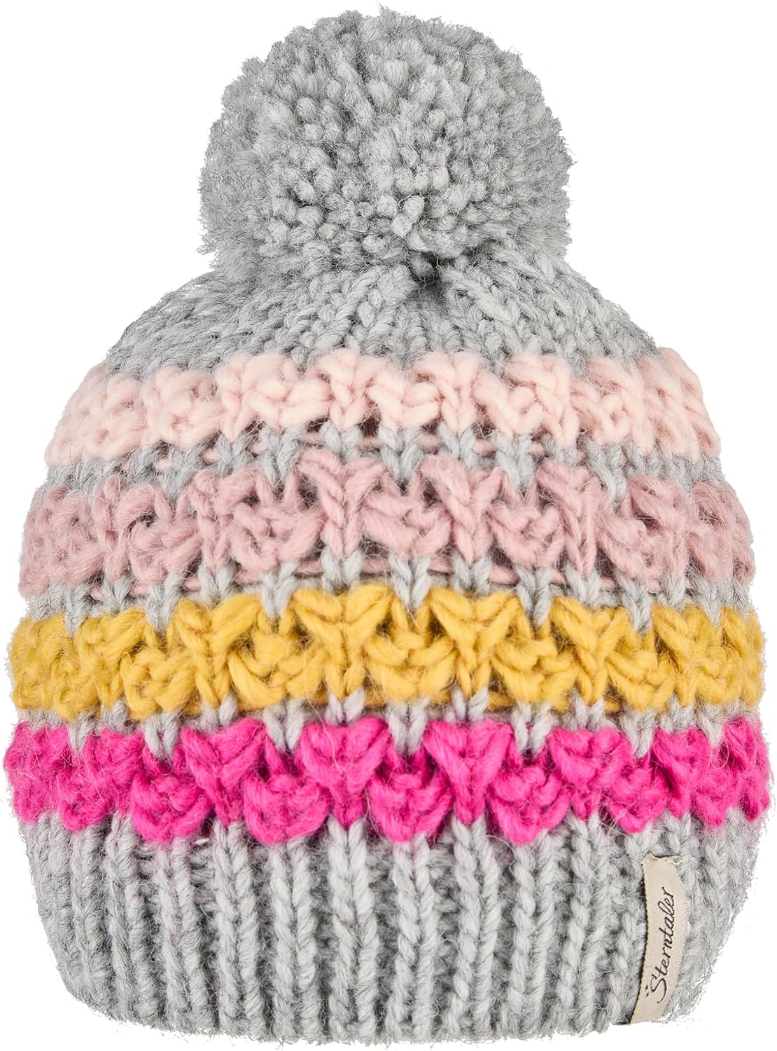 Thumbnail 6 de Sterntaler Bommelmütze Streifen - Bonnet mixte à pompon, doublure polaire