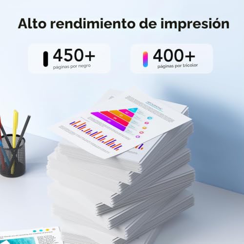 Detalle de colorfly PG-575XL CL-576XL Multipack: Cartuchos de tinta compatibles para Canon Pixma TS3550i/TS3551i y TR4750i/TR4751i