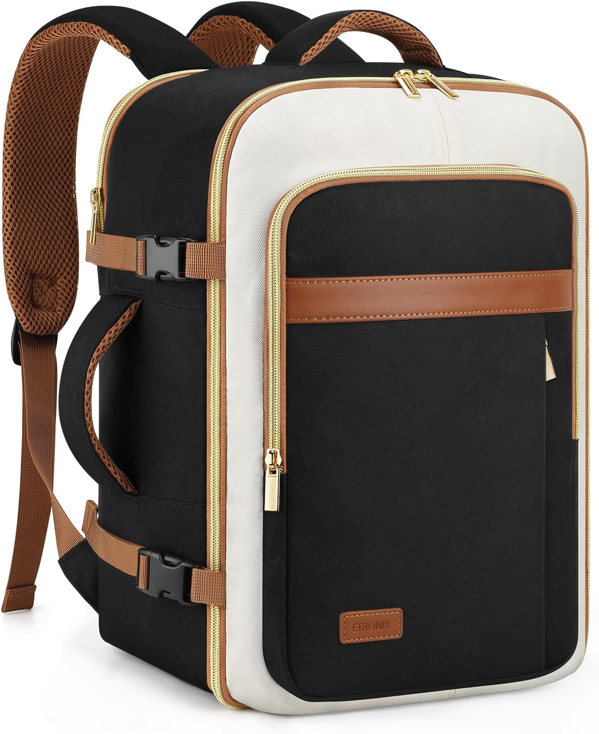 Detalle de ETRONIK Zaino Ryanair 40x30x20 – 24L, Zaino da viaggio con tasca impermeabile e scomparto laptop 15,6