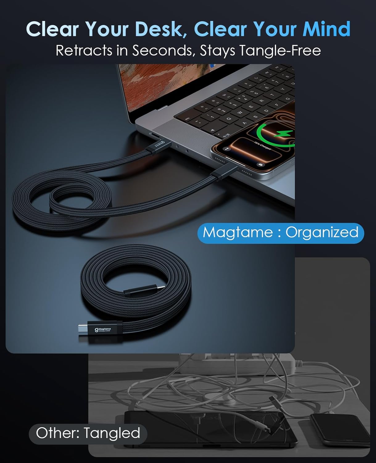 Thumbnail 6 de Magtame 240W Magnet USB‑C zu USB‑C Kabel 0,7m