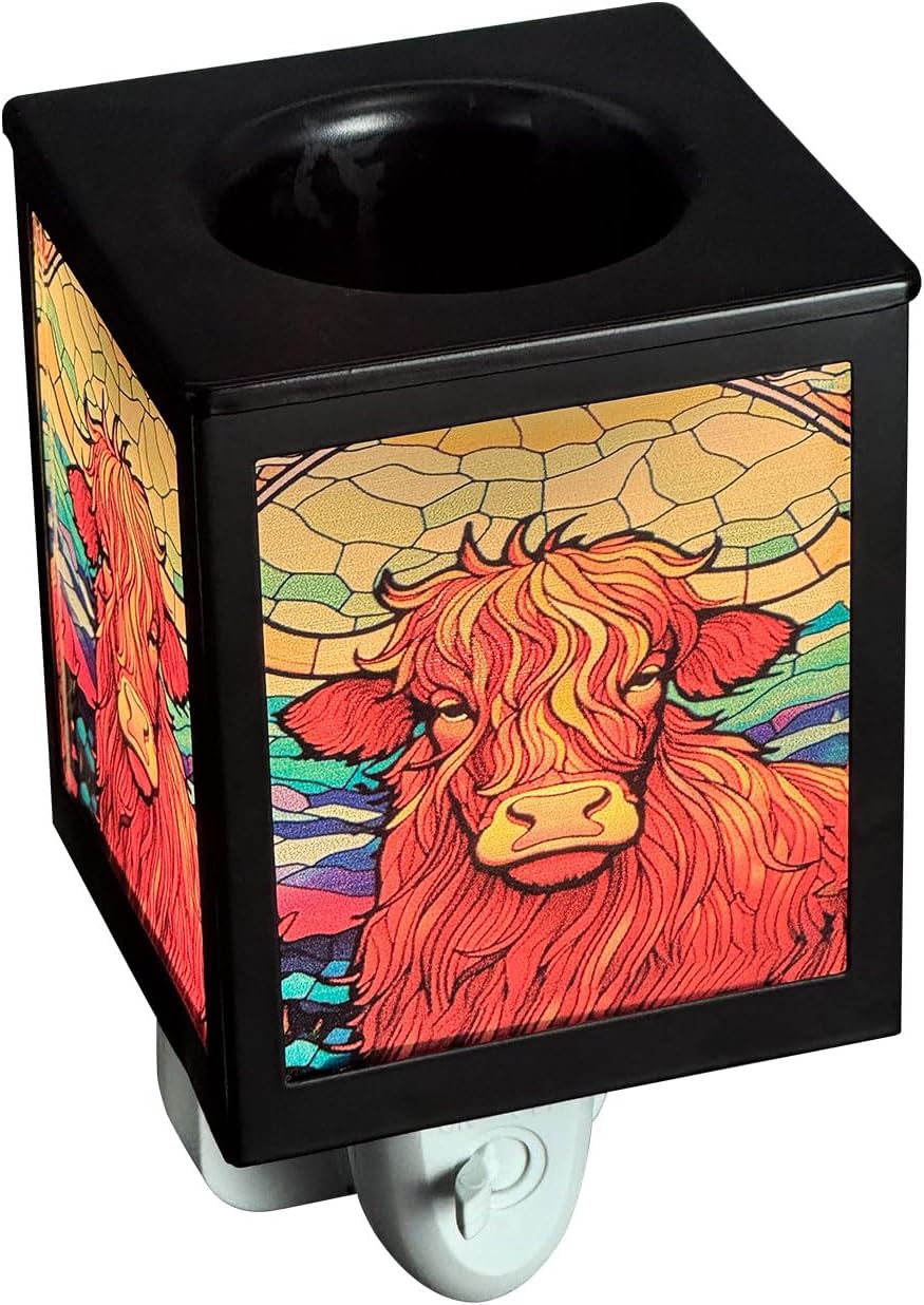 Thumbnail 4 de Cello Plug-In Electric Wax Burner with Highland Cow Design (Oil Warmer & Aroma Lamp)