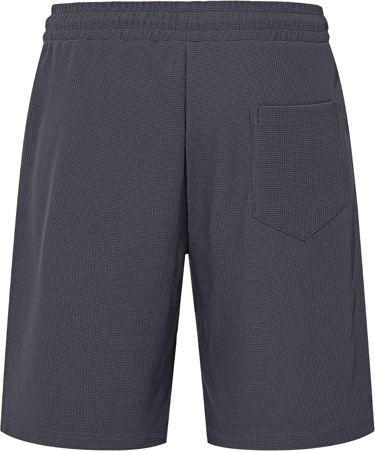 Detalle de TARAINYA Pantaloncini Waffle Uomo Cotone Estivi Corti con Coulisse – Comfort e Stile per Spiaggia e Tempo Libero