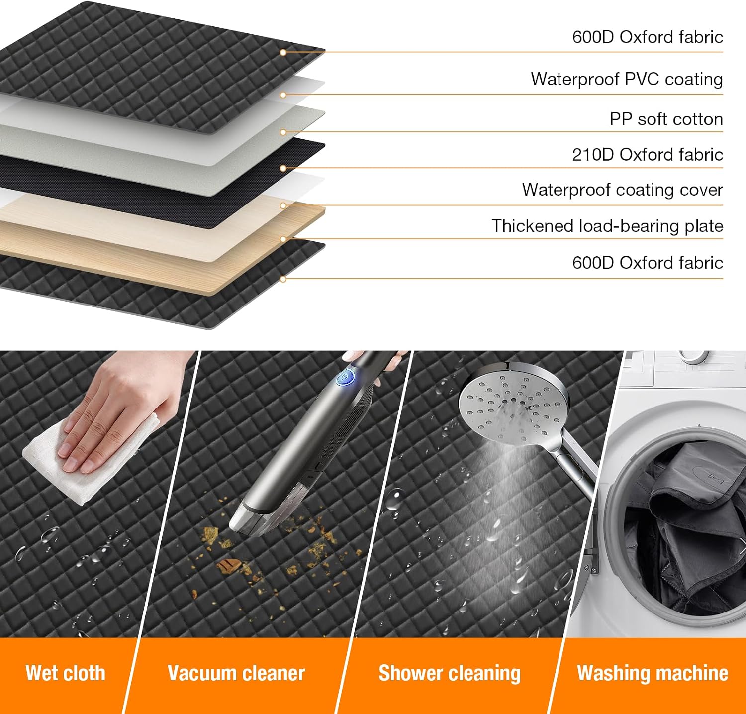 Thumbnail 4 de BMaoBBo Back Seat Extender 127 x 62 cm