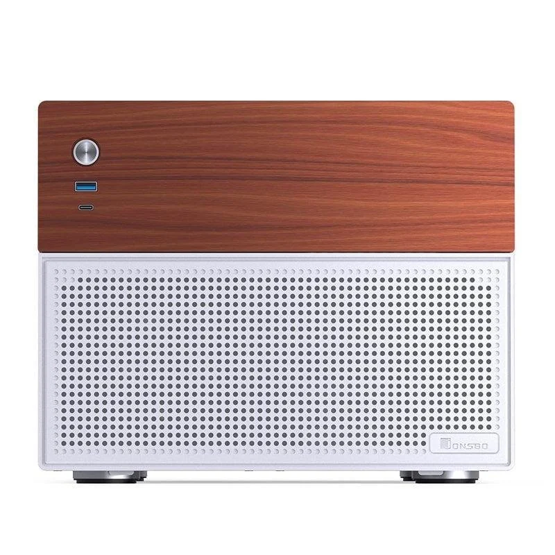 Thumbnail 3 de Jonsbo N4 WHITE: caja para PC micro torre ITX/micro ATX en blanco con acero y madera