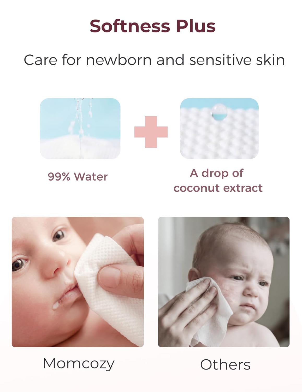 Thumbnail 5 de Momcozy Baby Wipes Extra Large 99% Water, Unscented & Hypoallergenic