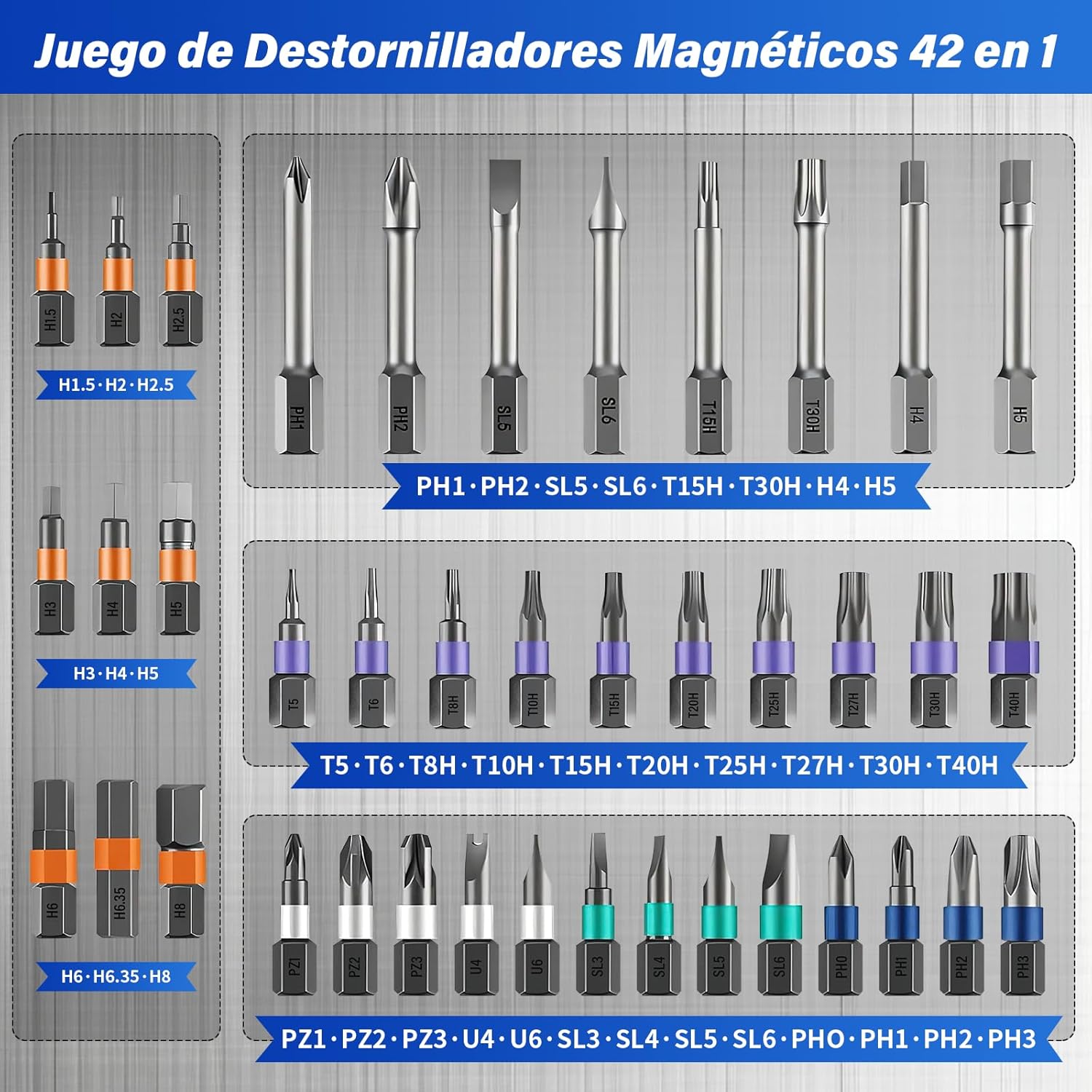 Thumbnail 1 de Koeutoze Juego de destornilladores 42 en 1