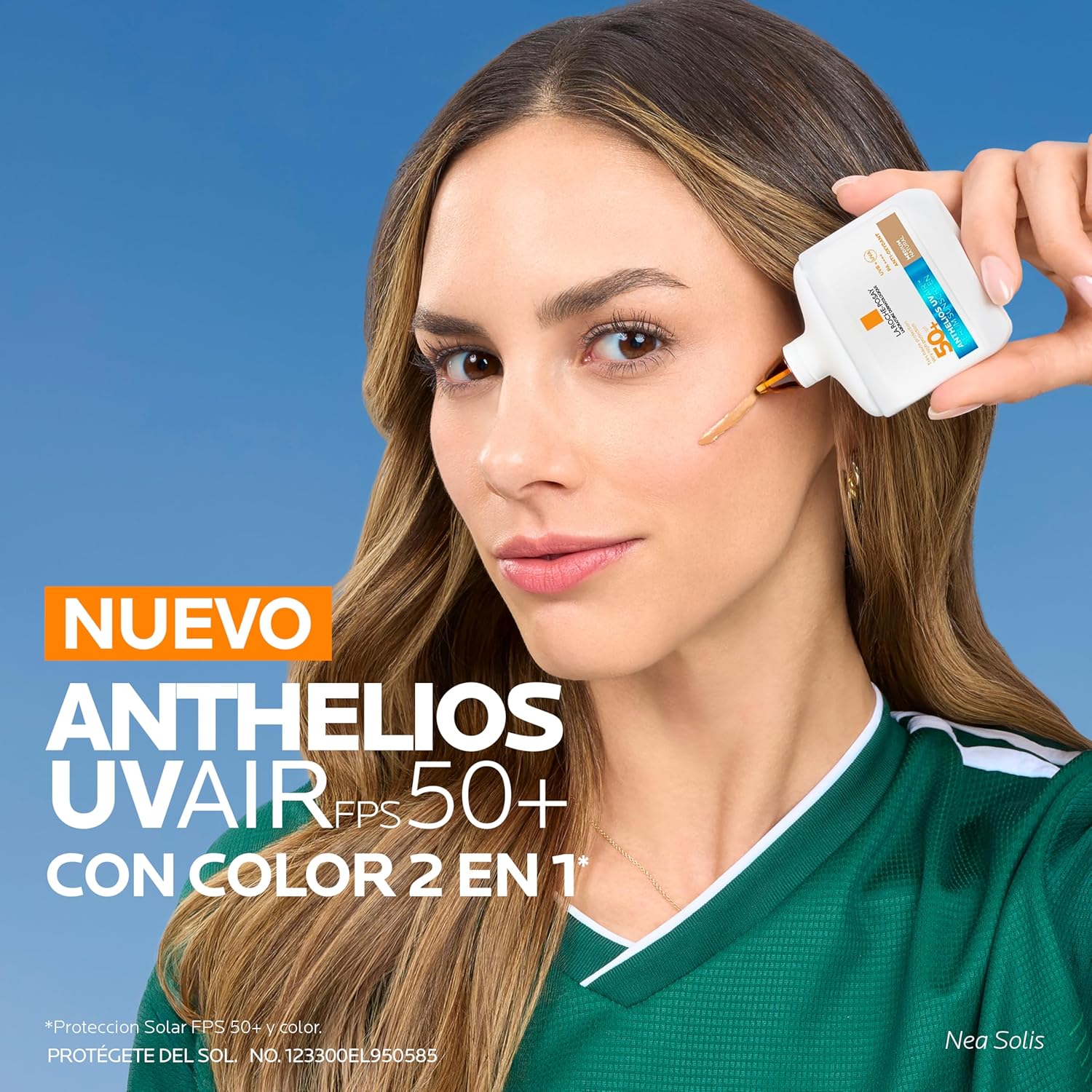 Detalle de La Roche Posay Anthelios UVAIR Serum Sunscreen SPF50+ Medium