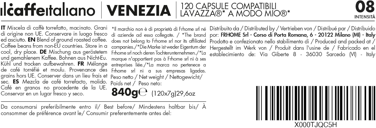 Thumbnail 2 de Il Caffè Venezia in Capsule Lavazza A Modo Mio – 120pz, aroma equilibrato e cremoso (Frhome)