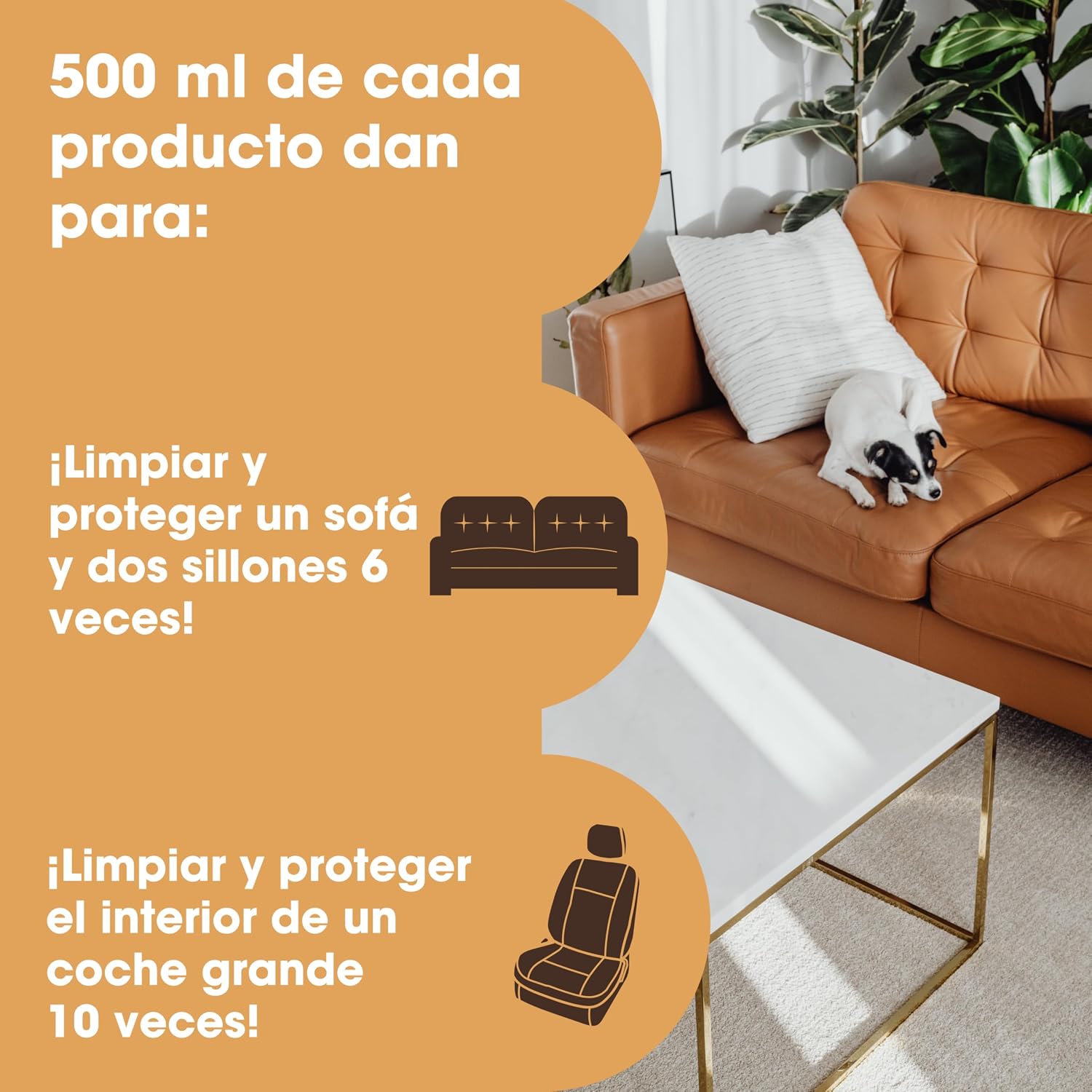 Detalle de Furniture Clinic Kit cuidado cuero 1.000 ml