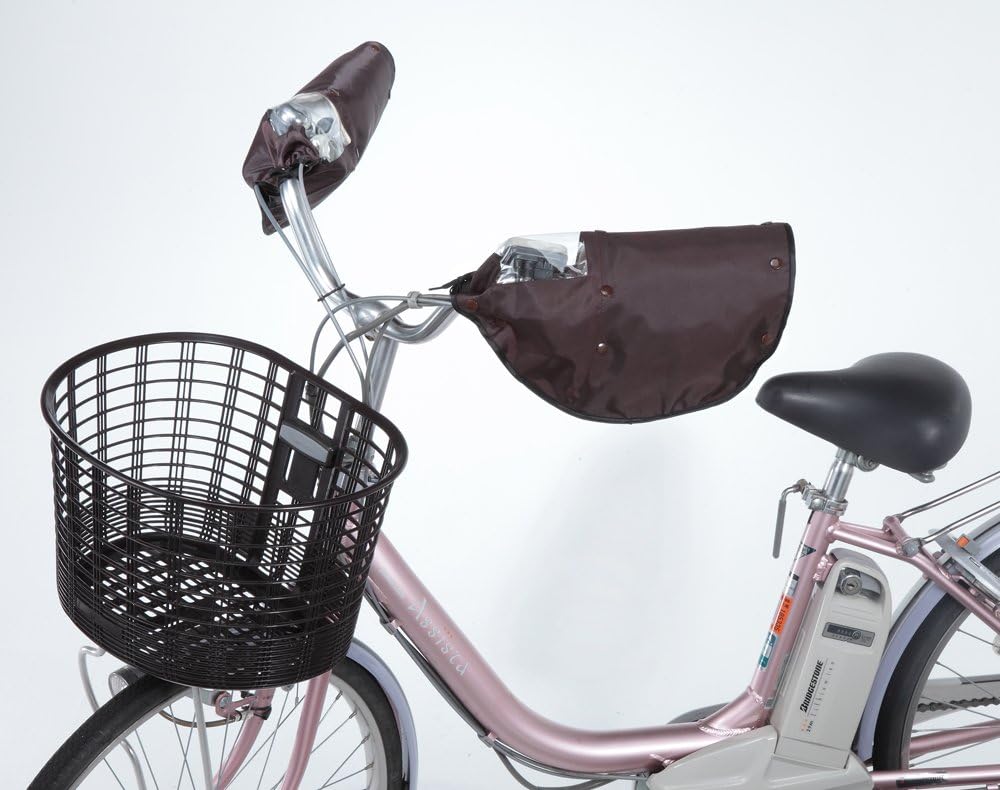 Thumbnail 1 de 川住製作所 ハンドルカバー オールシーズン 電動アシスト自転車対応・内側ボア着脱式 ブラウン