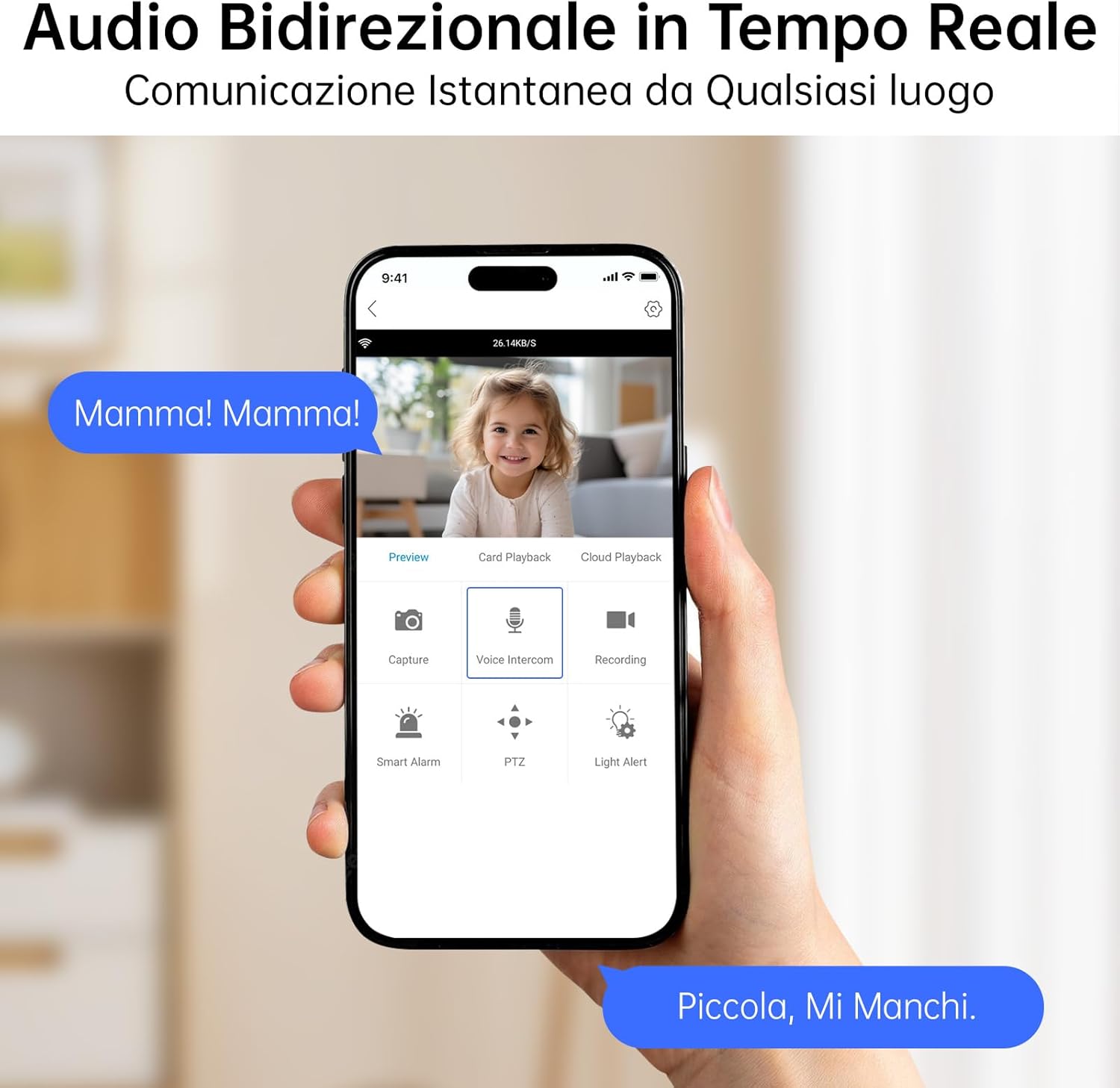 Detalle de CiKiKWXO 2K Telecamera WiFi Interno (2 pezzi) – Sorveglianza 2K, Pan/Tilt e Trasmissione Bidirezionale