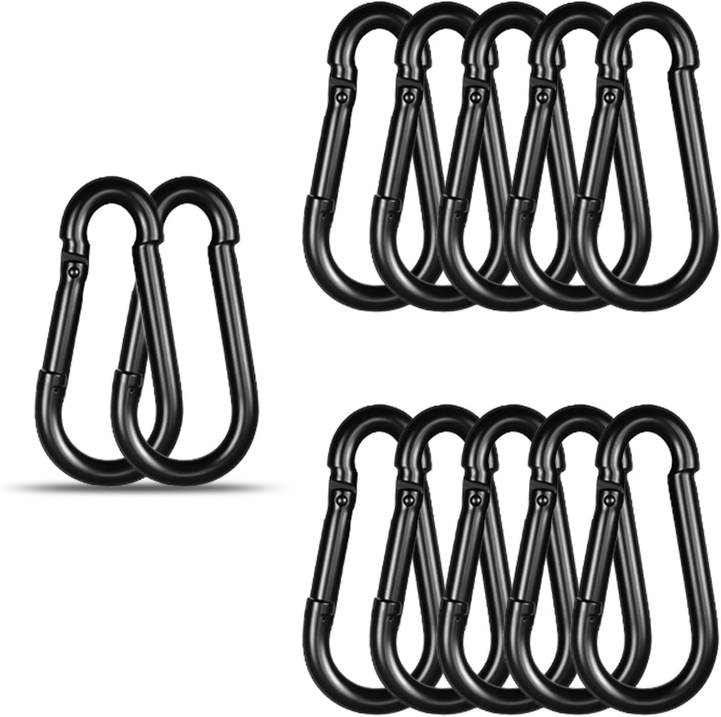 High-PQ Silver 8CM Spring Snap Hook Carabiner