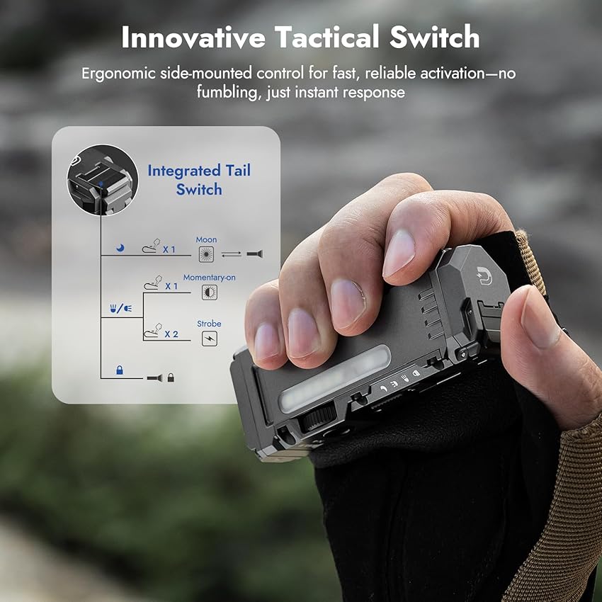 Detalle de WUBEN X4 EDC Compact Flashlight 1500 lm 🔦