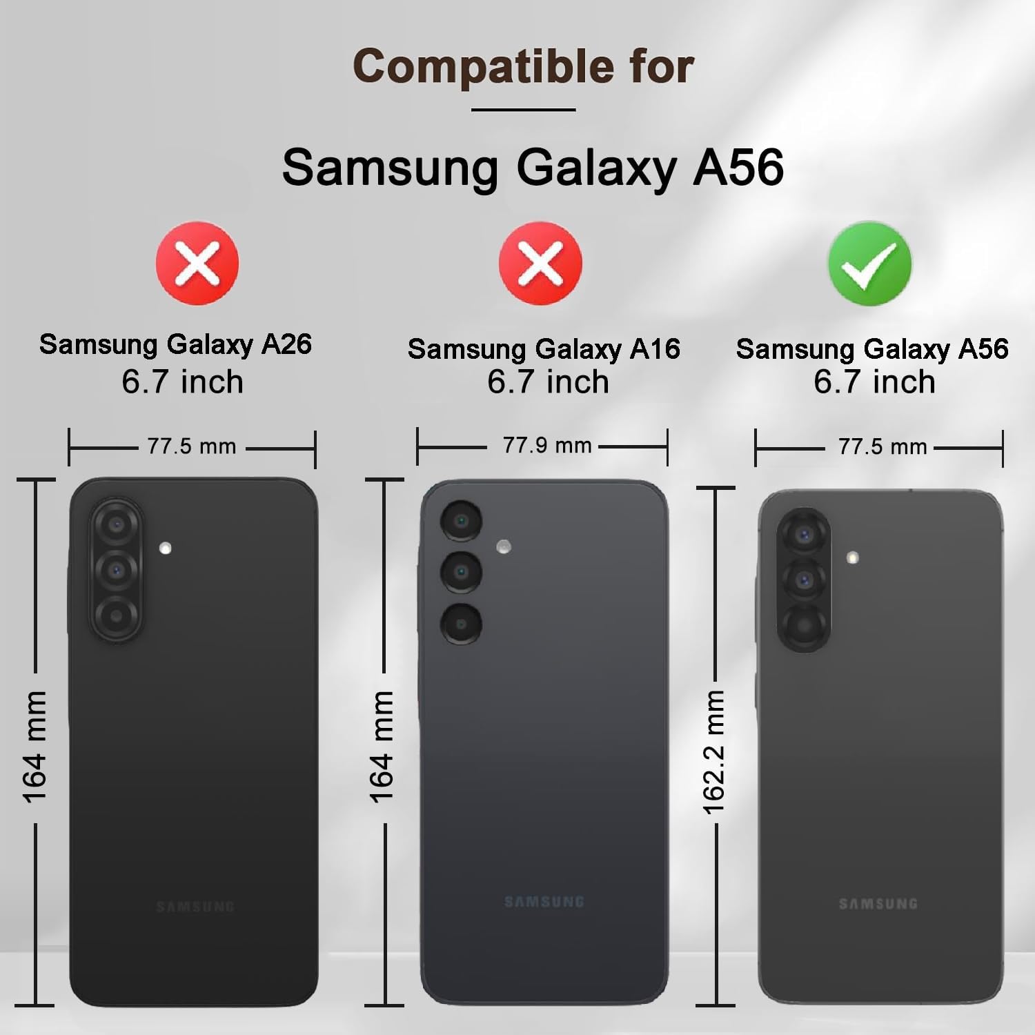 Thumbnail 1 de BOLELAW Hülle für Samsung Galaxy A26/Galaxy A17 – Stoßfeste PU-Leder Wallet Case, Magnetverschluss, Standfunktion, 2 Kartenfächer, Rosa Pfirsichherz