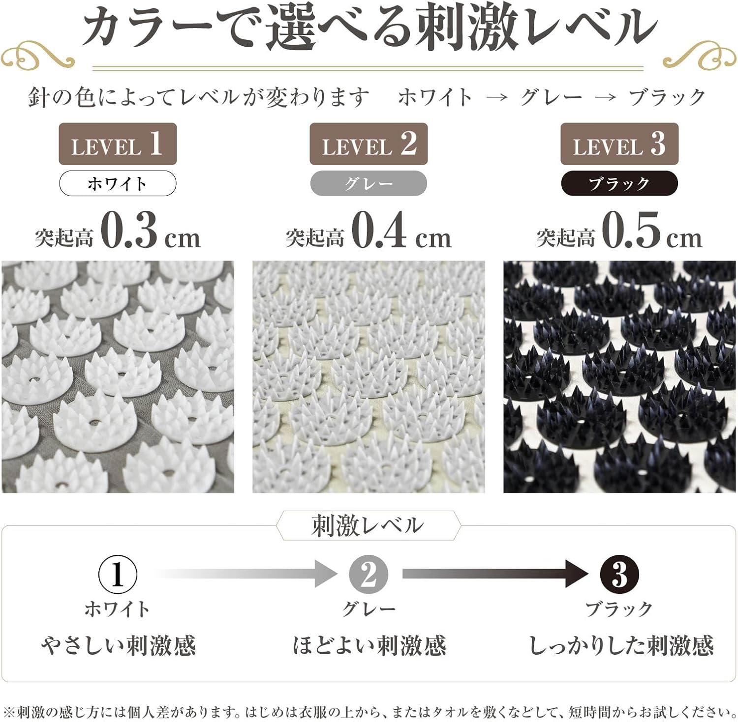 Detalle de プリマソーレ アキュプレッシャーマット 指圧マット&ネックピローセット 収納バッグ付き