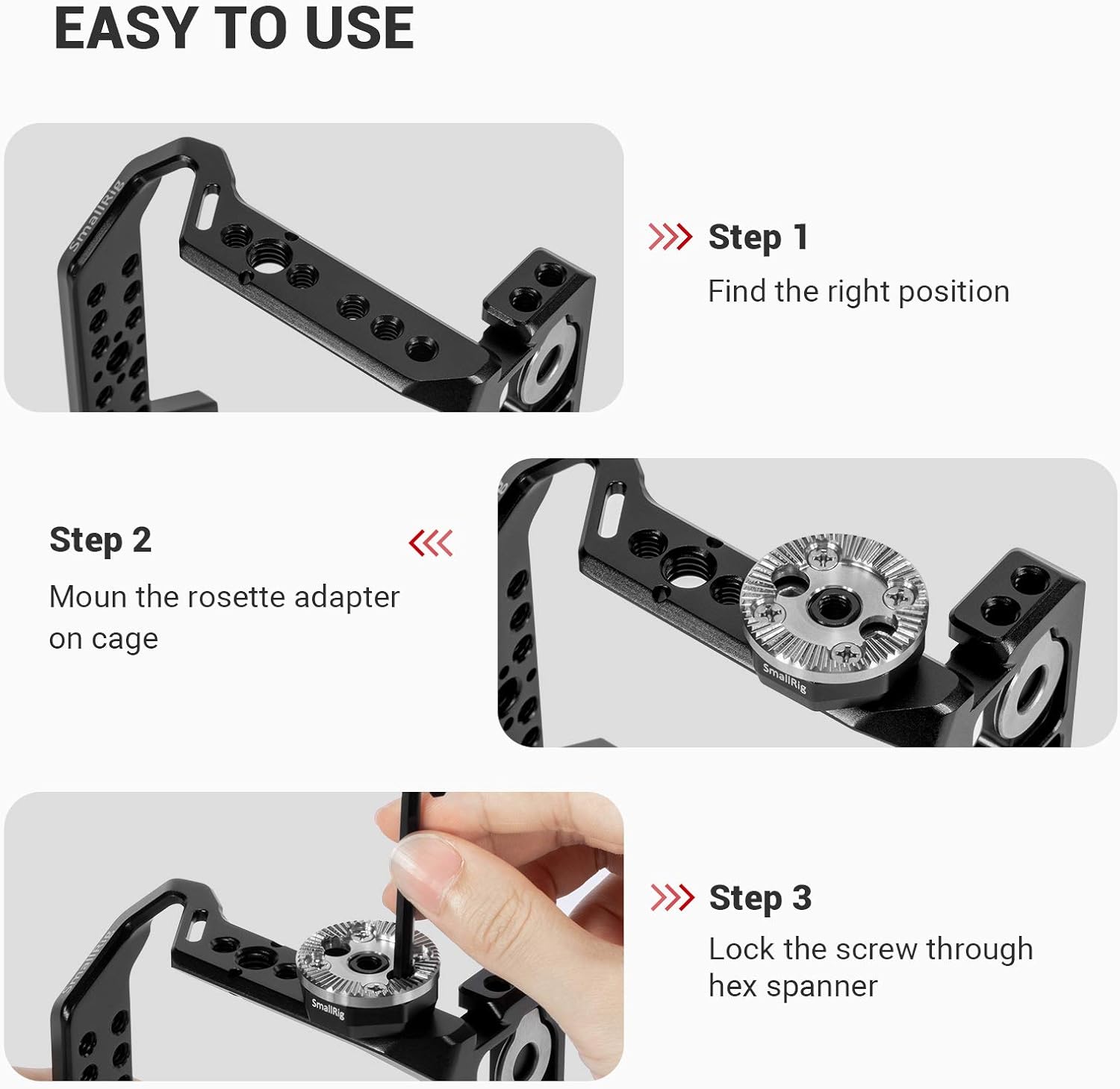 Detalle 2 de SMALLRIG Rosette Mount SAP2804 per cage