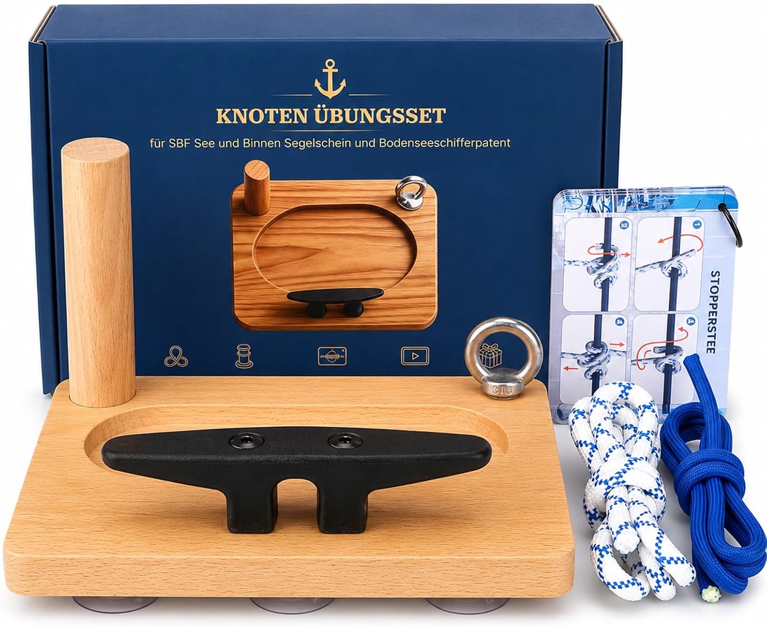 Detalle de Scalnuvyyh XT10Knotset-11505618 knopenset met 11 zeilknopen en videolessen