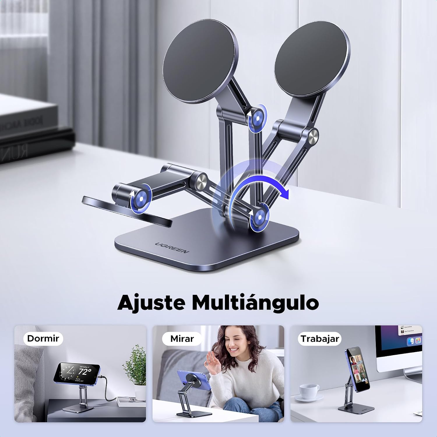 Detalle 2 de UGREEN Soporte Magnético Magsafe para iPhone y Galaxy