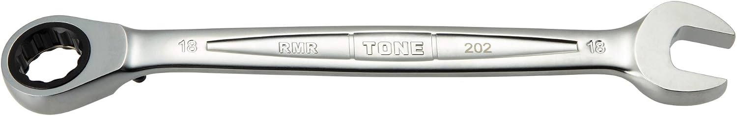 Thumbnail 1 de トネ TONE RMR-18 切替式ラチェットめがねレンチ 18mm・72枚ギア・送り角5度