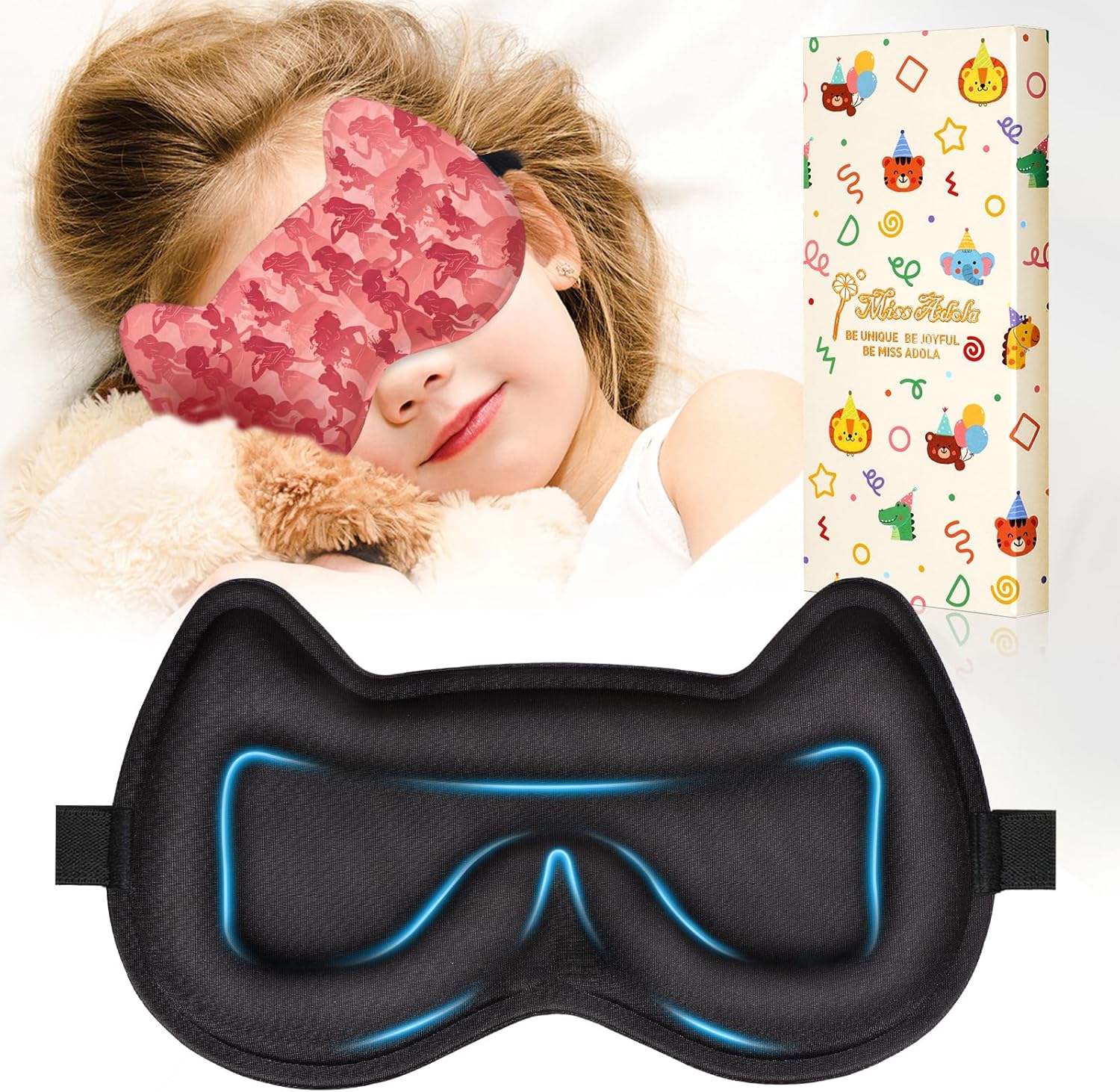 Detalle de Miss Adola 3D sleep mask for kids