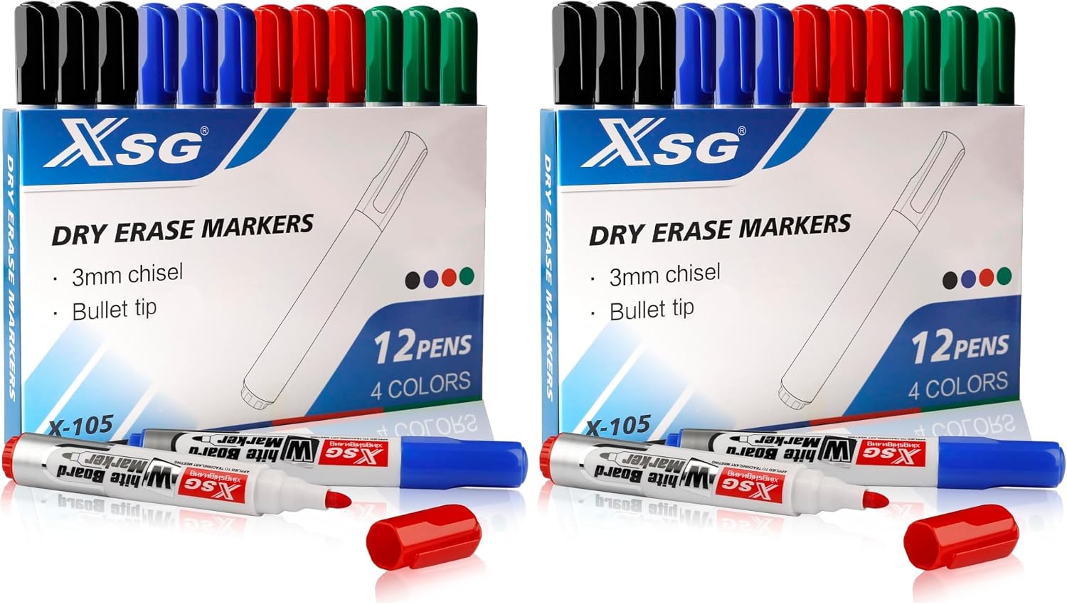 Thumbnail 3 de ABEIER XSG 12-pack dry erase markers 🖊