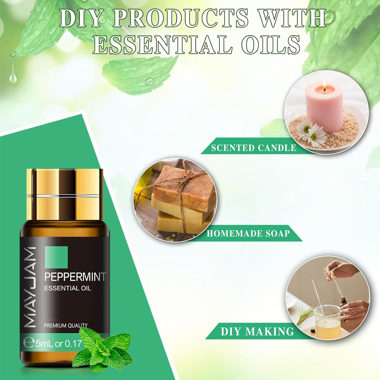 Thumbnail 4 de MAYJAM 20 x 5 mL Essential Oil Set for Diffusers and DIY Crafts