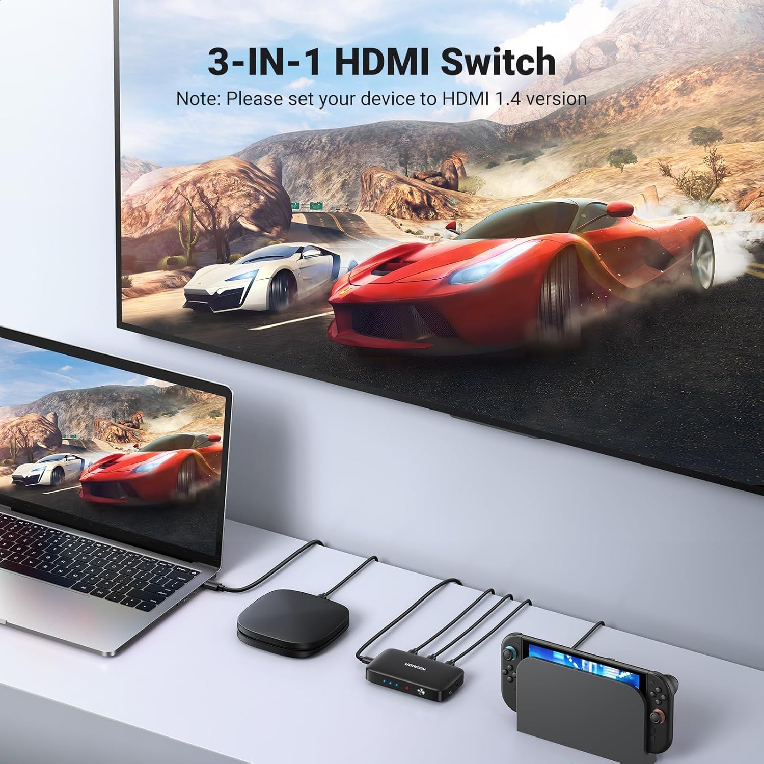Thumbnail 1 de UGREEN HDMI Switch 3 in 1 4K