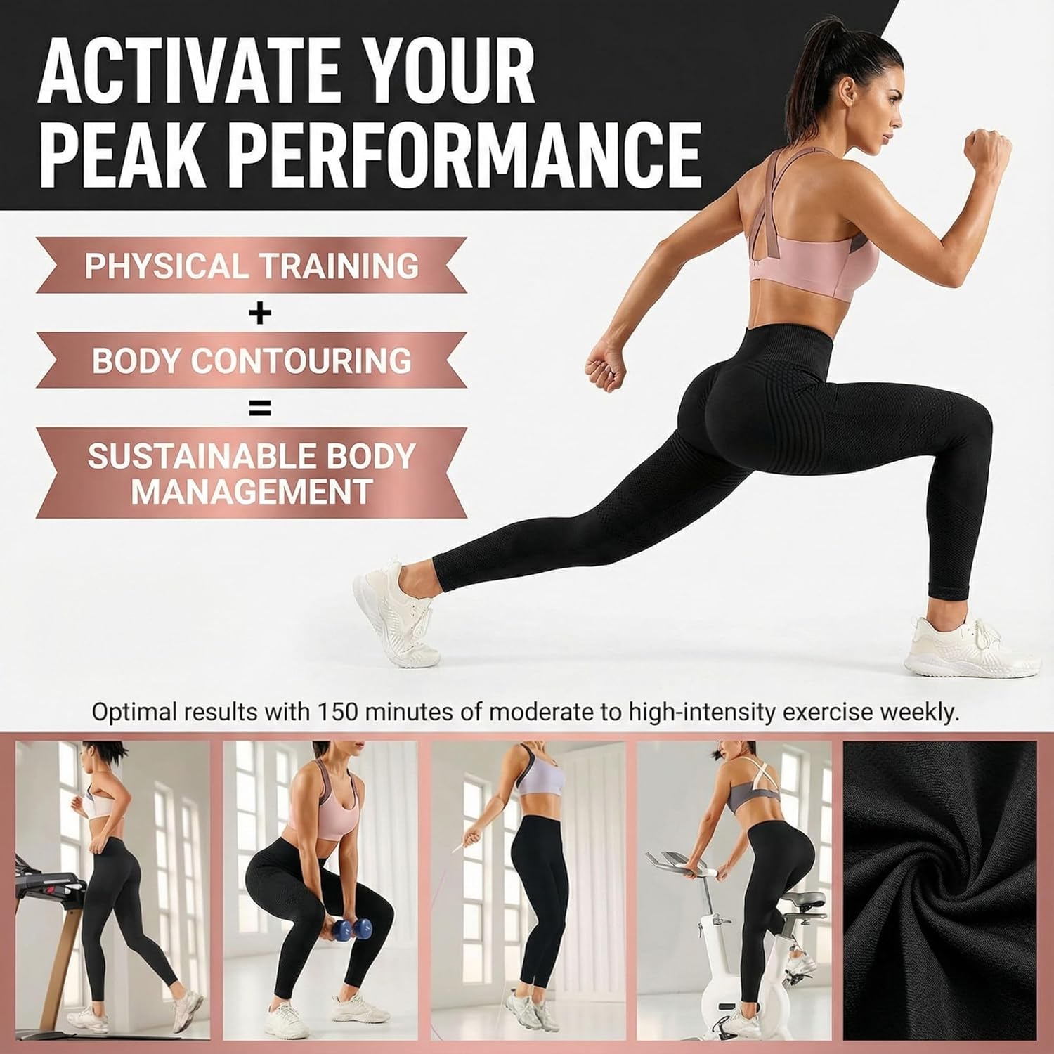 Thumbnail 6 de Leggings anticellulite Fittabella 3D Donna – compressione graduata, senza cuciture, push up