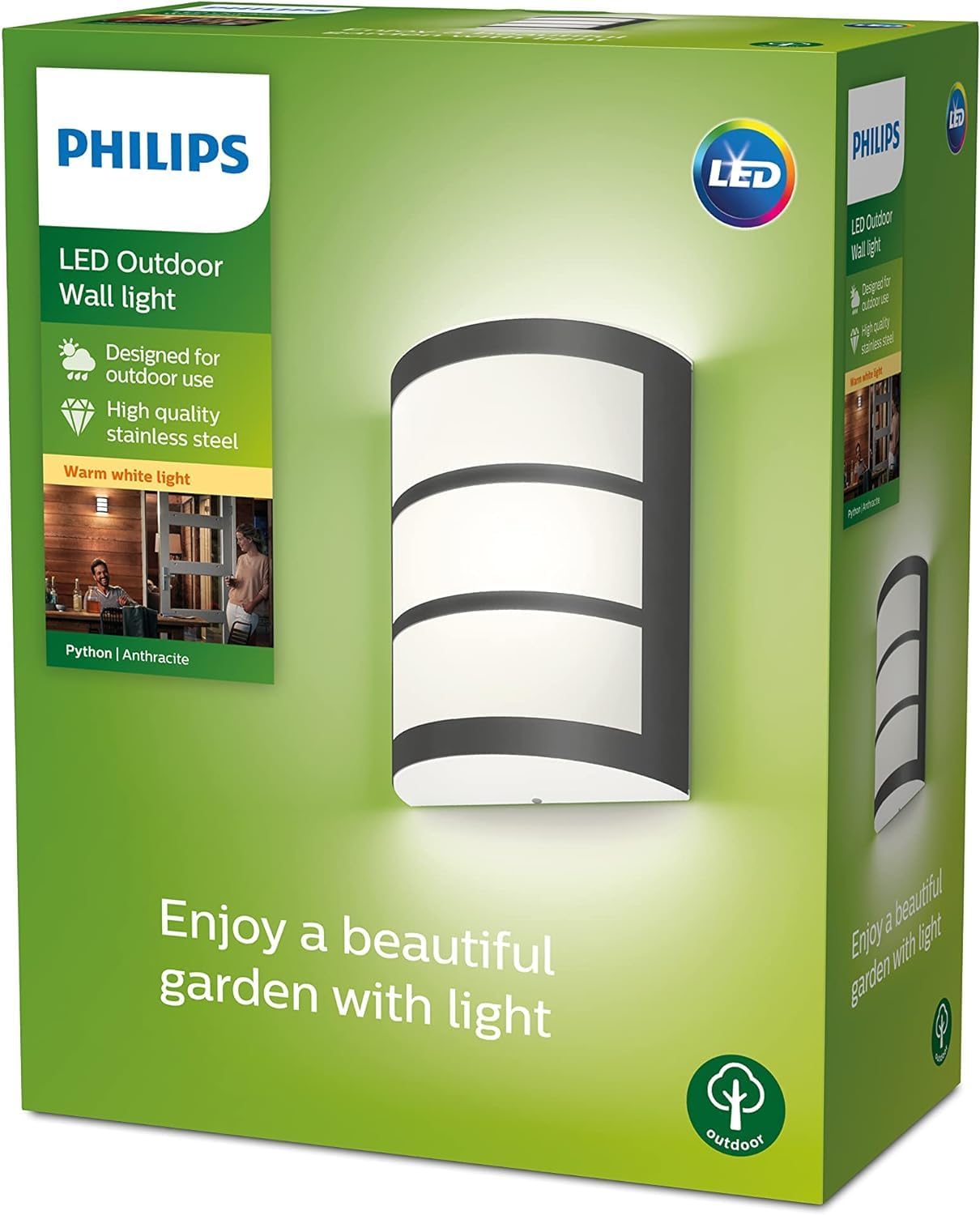 Thumbnail 3 de Philips LED Python Outdoor 6W wall light