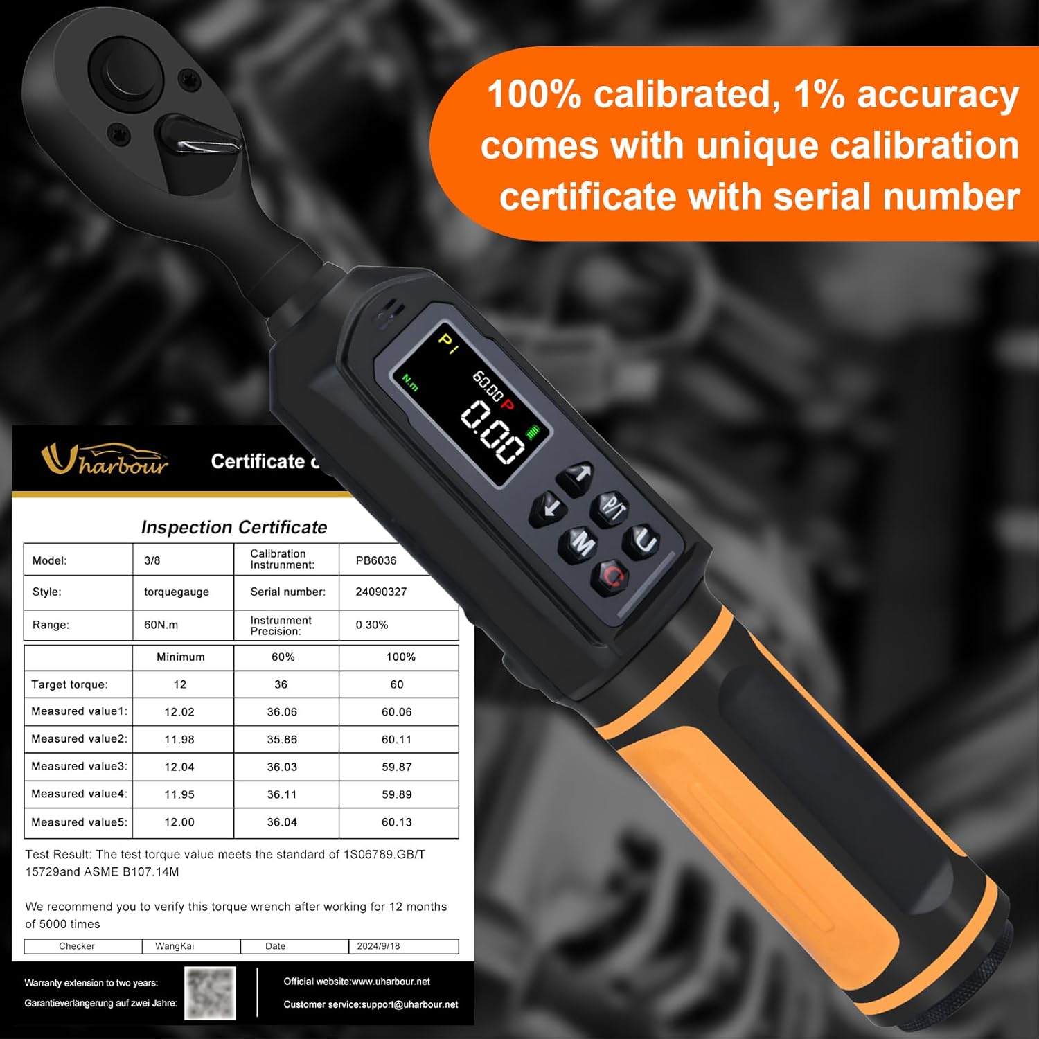 Thumbnail 2 de Digital torque wrench 0.9-60Nm 3/8 drive