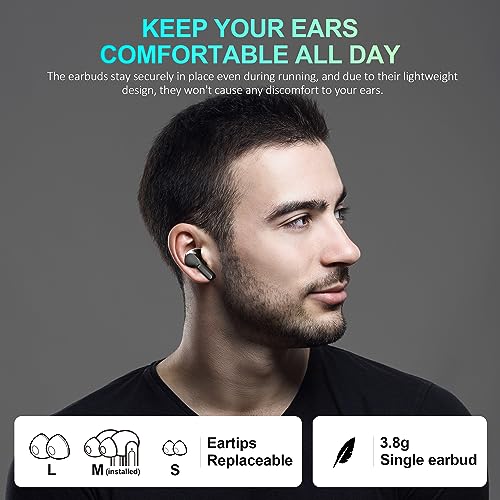 Thumbnail 2 de Cervanta Wireless Earbuds with LED Display: Hi-Fi Sound in a Lightweight, Sweat-Resistant Pack