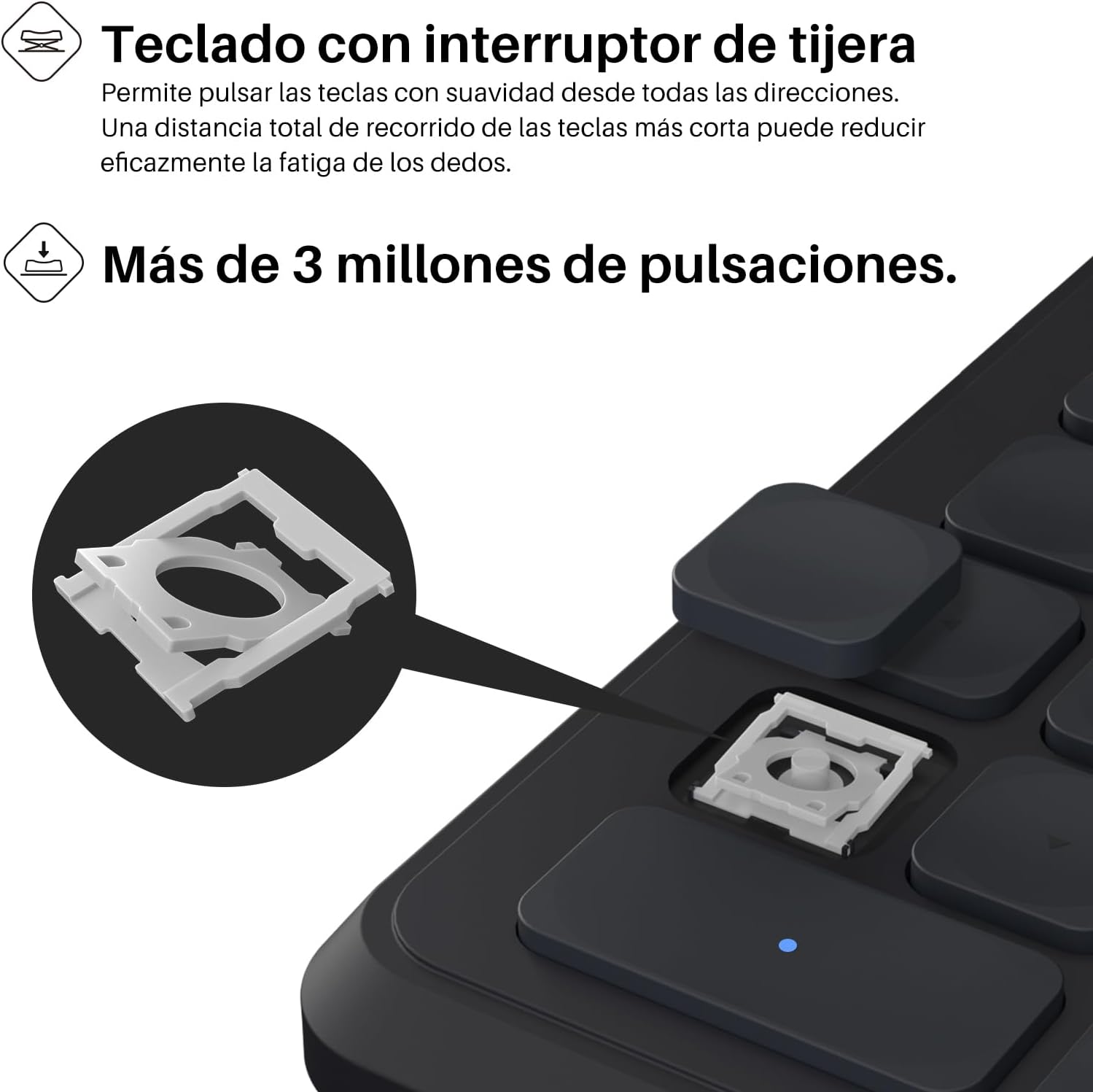 Thumbnail 3 de HUION Mini Keydial K20 Bluetooth ⌨️ Teclado Numérico Portátil